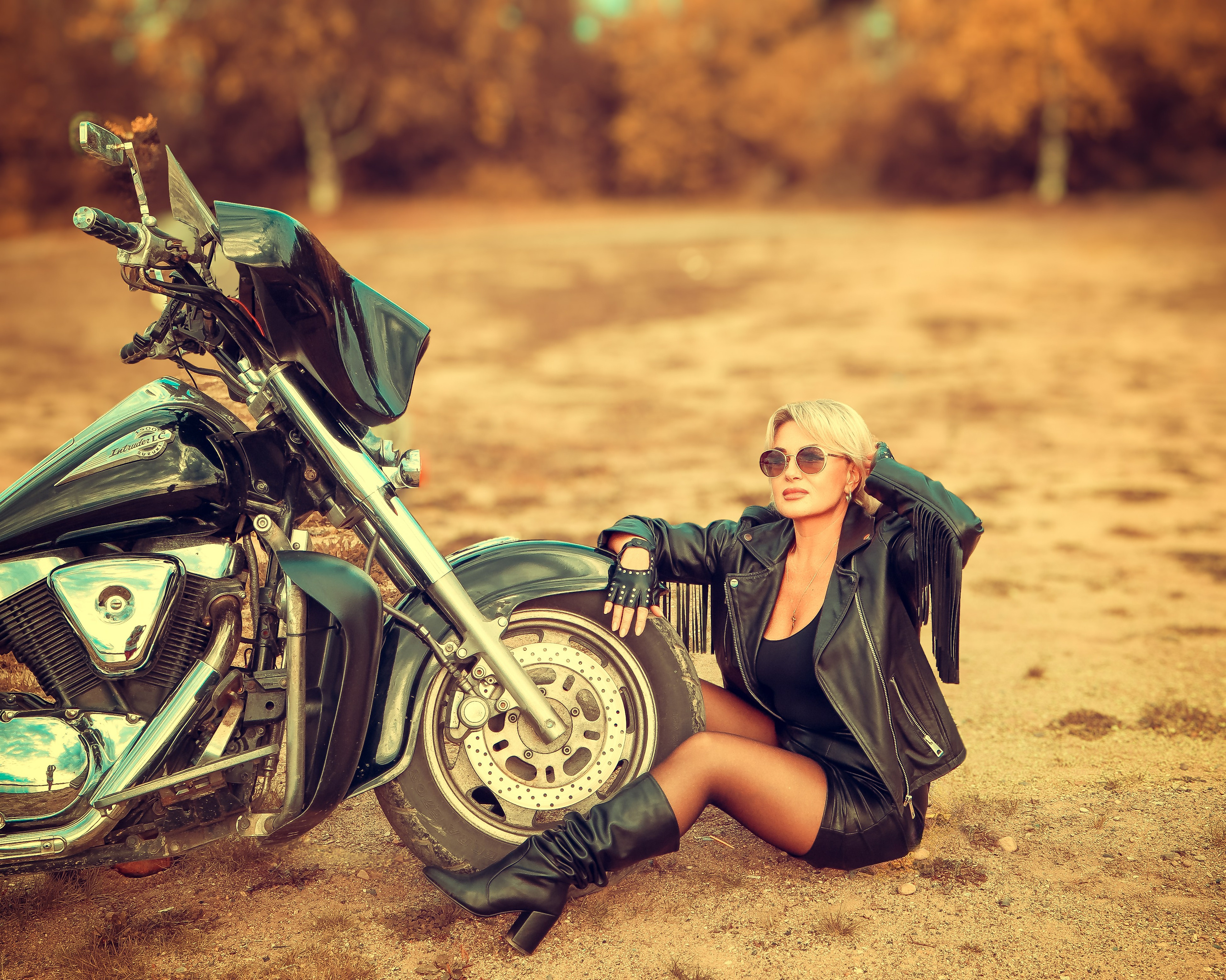 Ольга — байкерша!. Фотограф Нина Пашина — Пермь