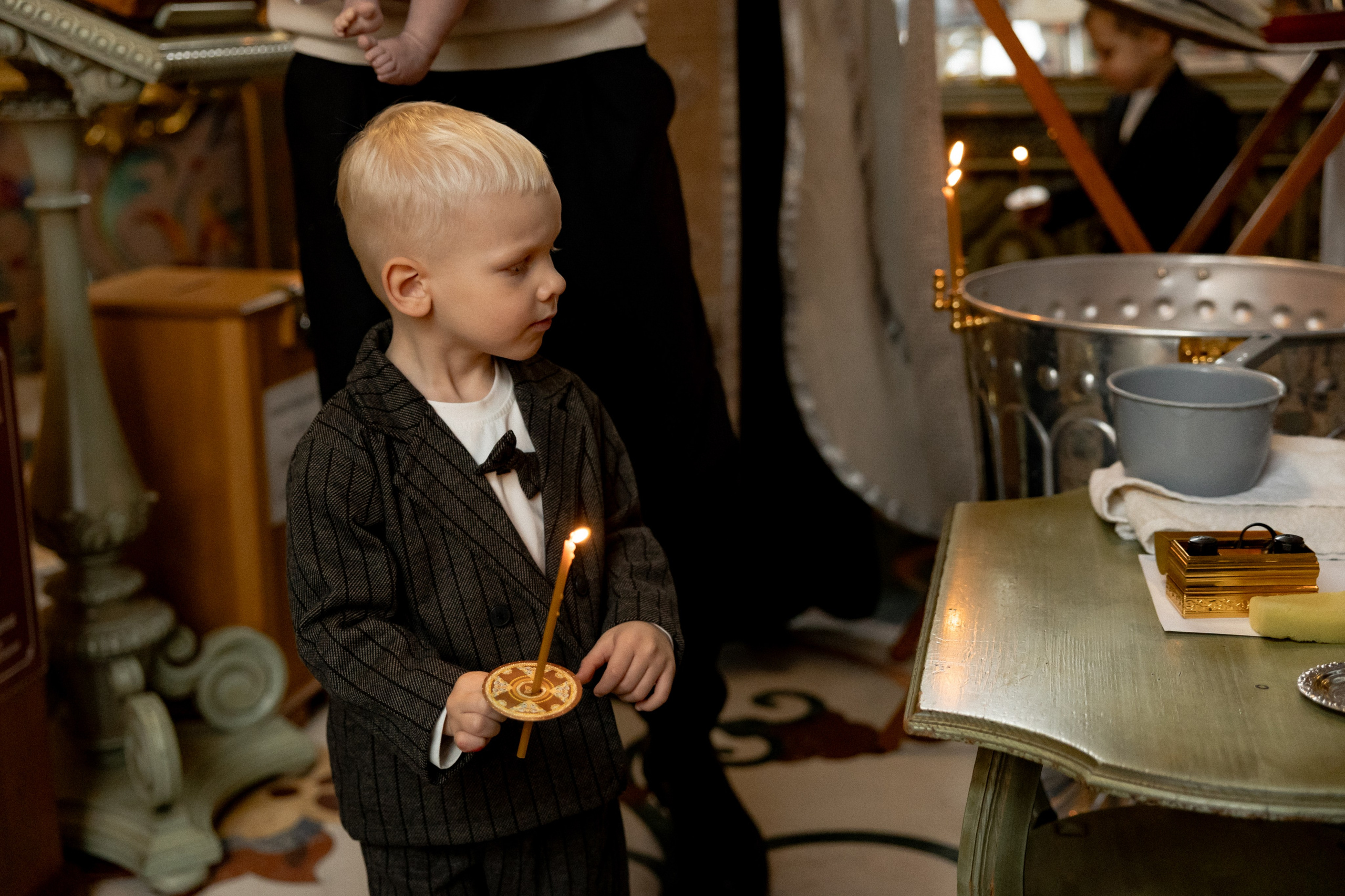 Крещение Ивана в часовне Серафима Саровского