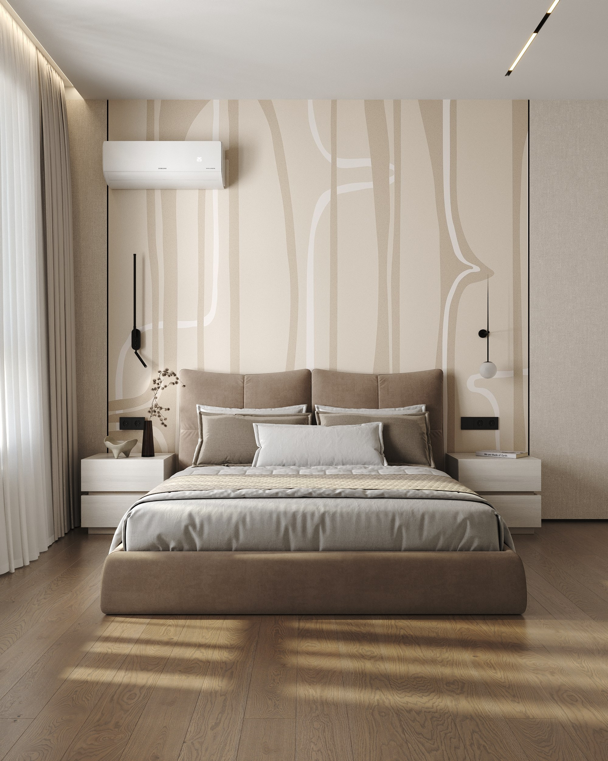 Serenity in Light & Beige. 3D Визуализация