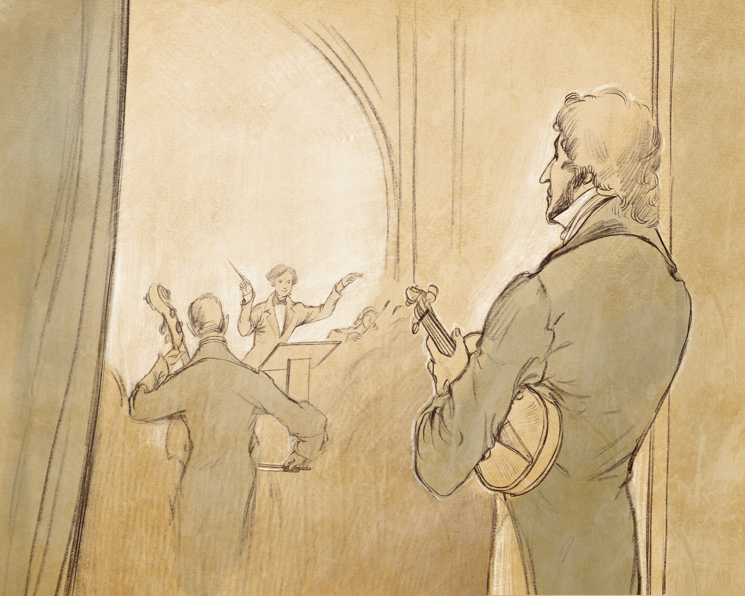 Паганини. Художник Анна Хопта