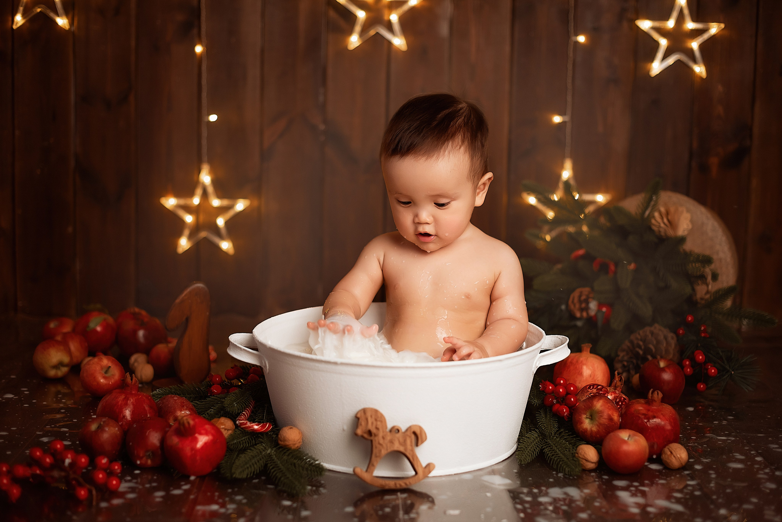 Детская съемка «Новогодние купашки». Детский фотограф в Санкт-Петербурге Татьяна Карпенко