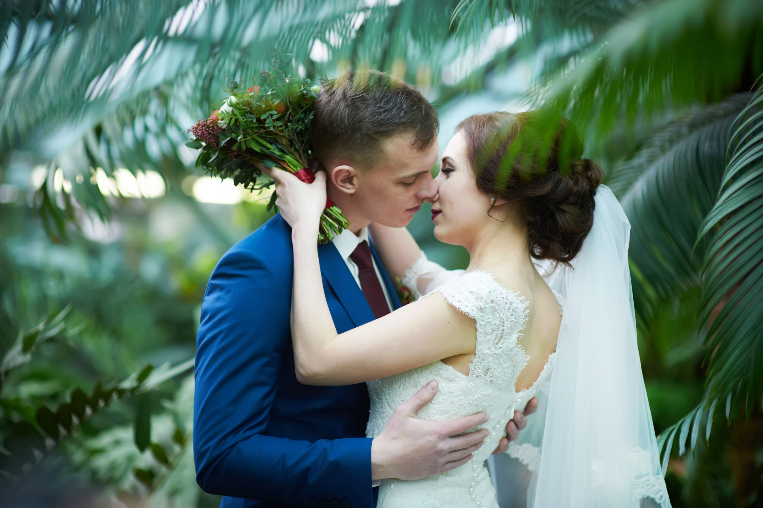 Индира и Дмитрий (свадебная фотосессия в Ботаническом саду и в фотостудии). Портретный, семейный и свадебный фотограф в Санкт-Петербурге и в Пушкине Ширяев Денис