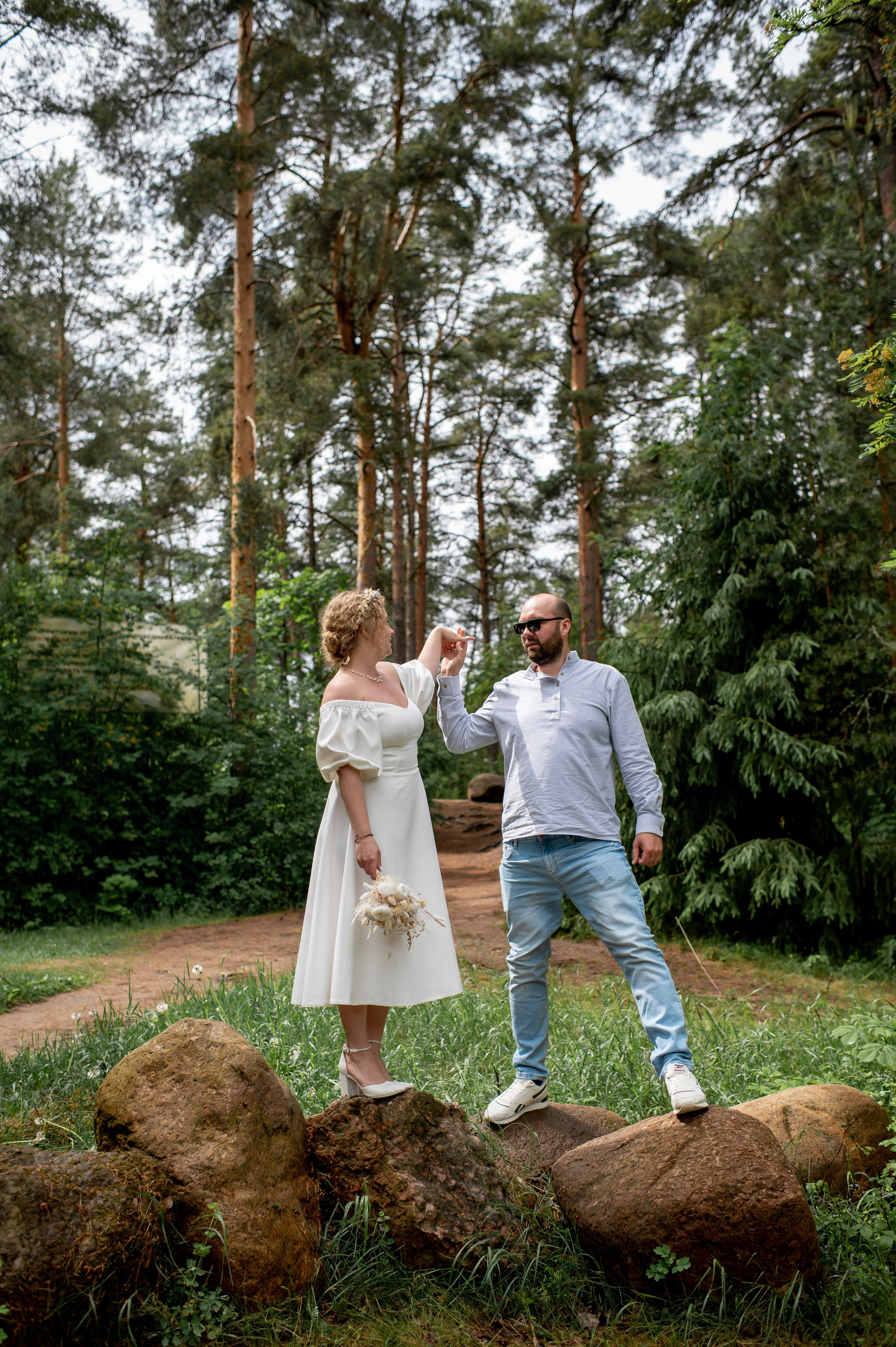 Станислав и Анастасия (нестандартная свадебная фотосессия в лесу и на Финском заливе). Портретный, семейный и свадебный фотограф в Санкт-Петербурге и в Пушкине Ширяев Денис