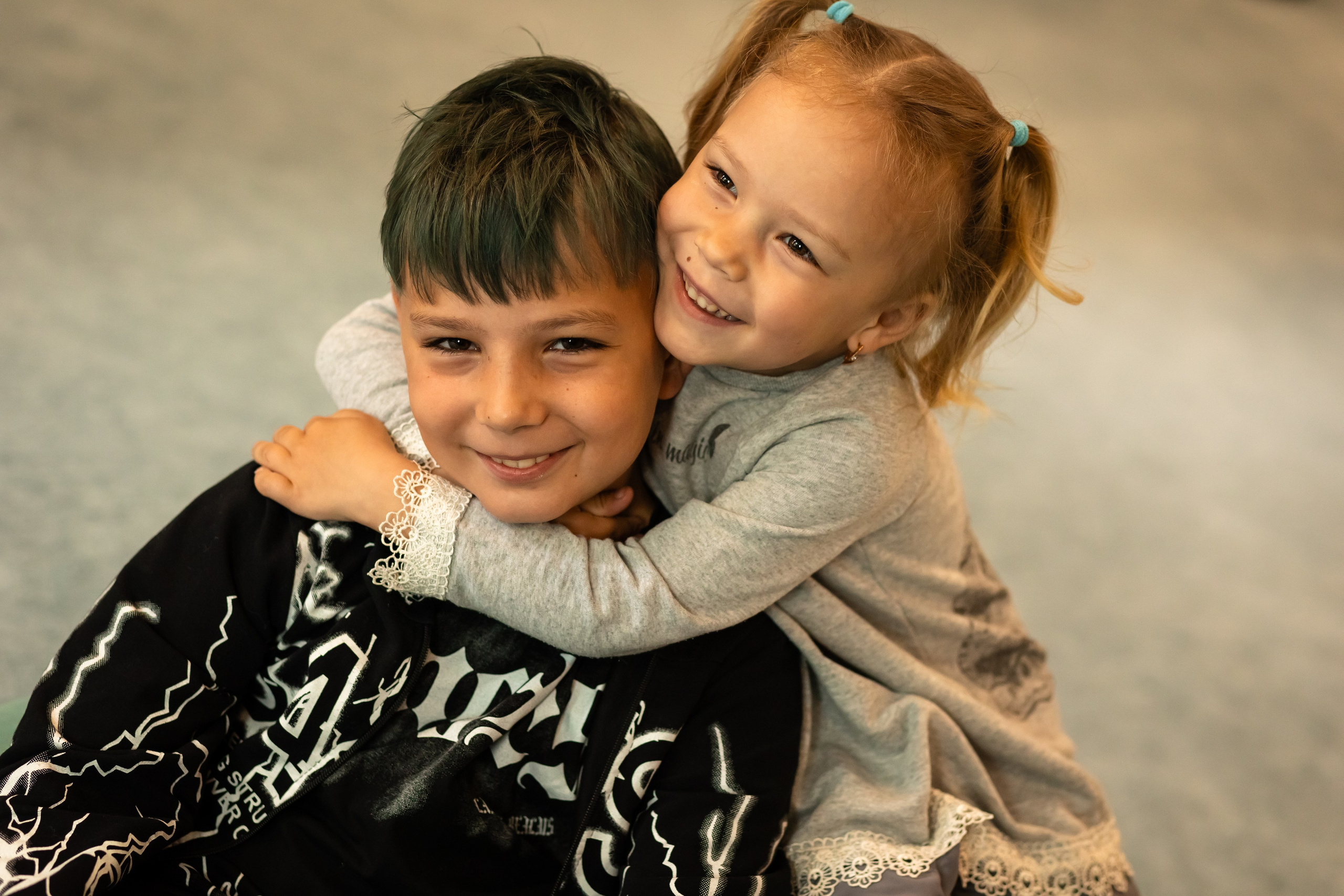 Катя с детками