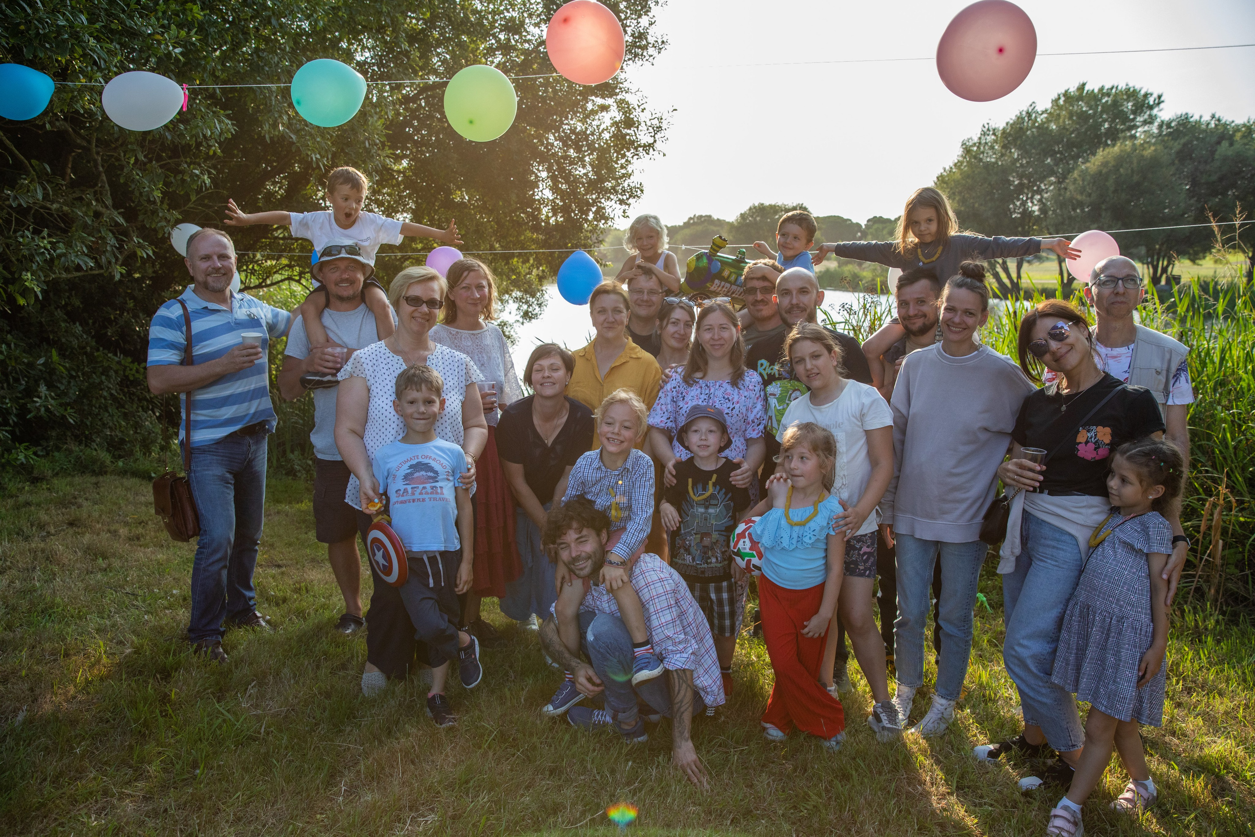 Children's birthday party in the park