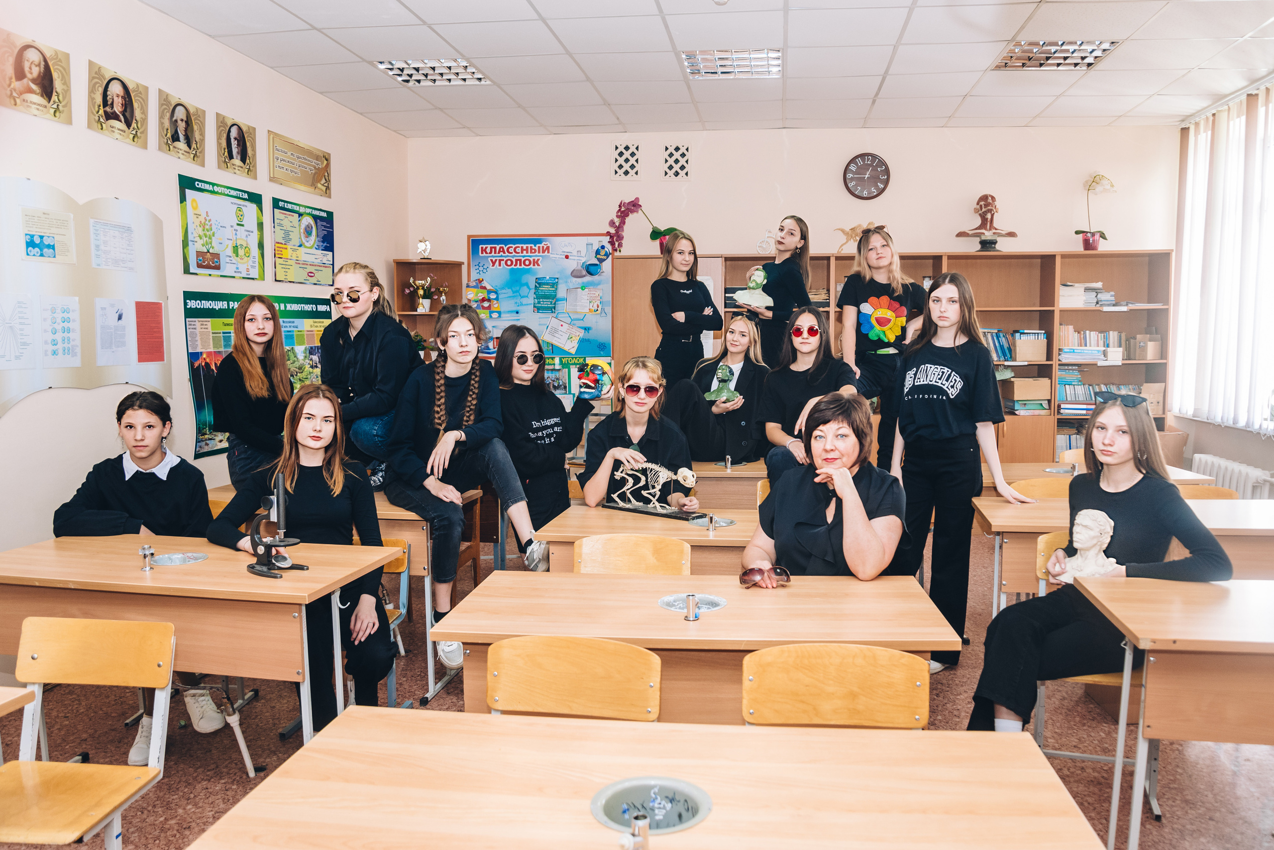 Съёмки в школе. Выпускные альбомы. Южноуральск