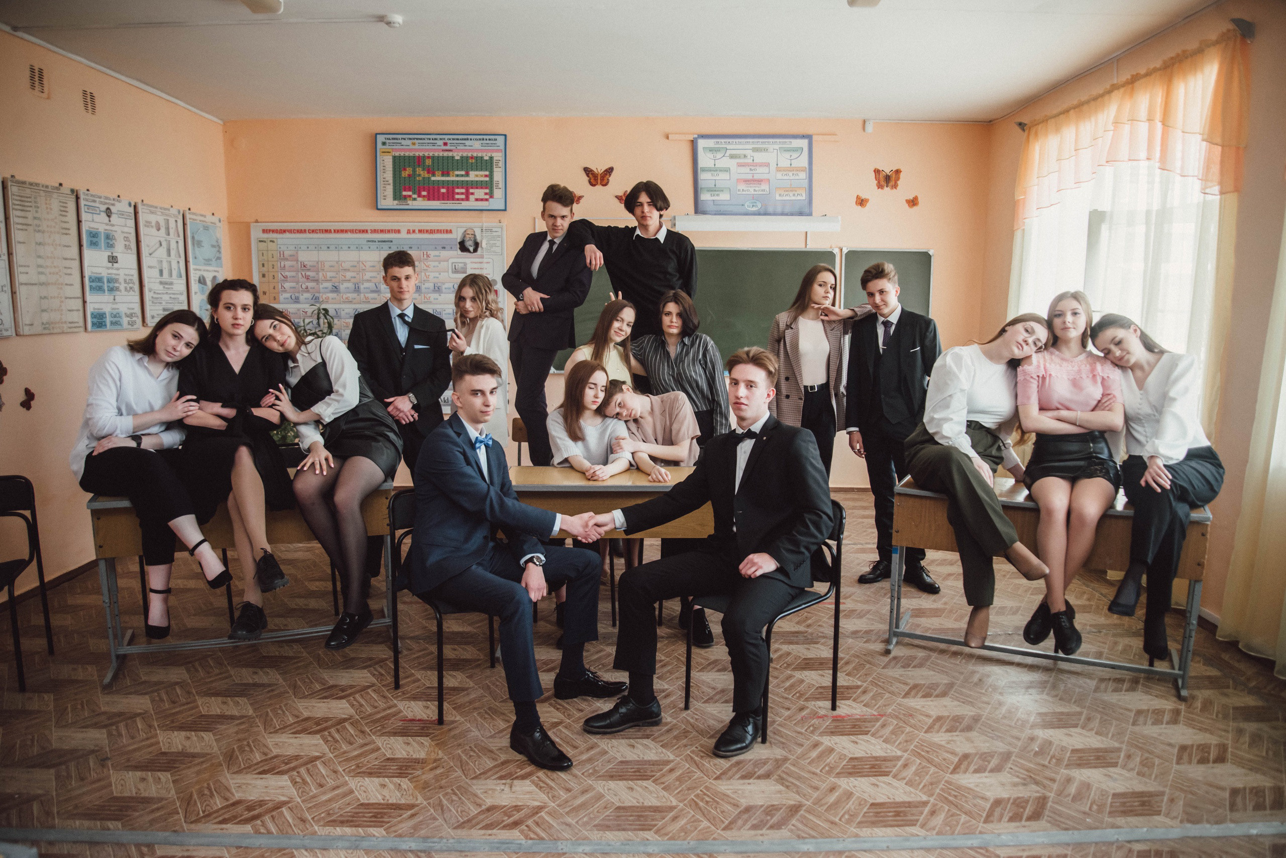 Съёмки в школе. Выпускные альбомы. Южноуральск