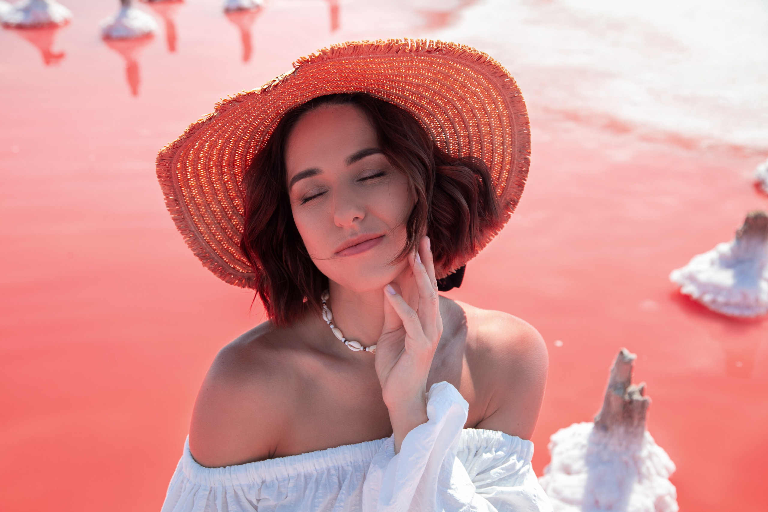 РОЗОВОЕ ОЗЕРО САСЫК СИВАШ. Фотограф в Крыму