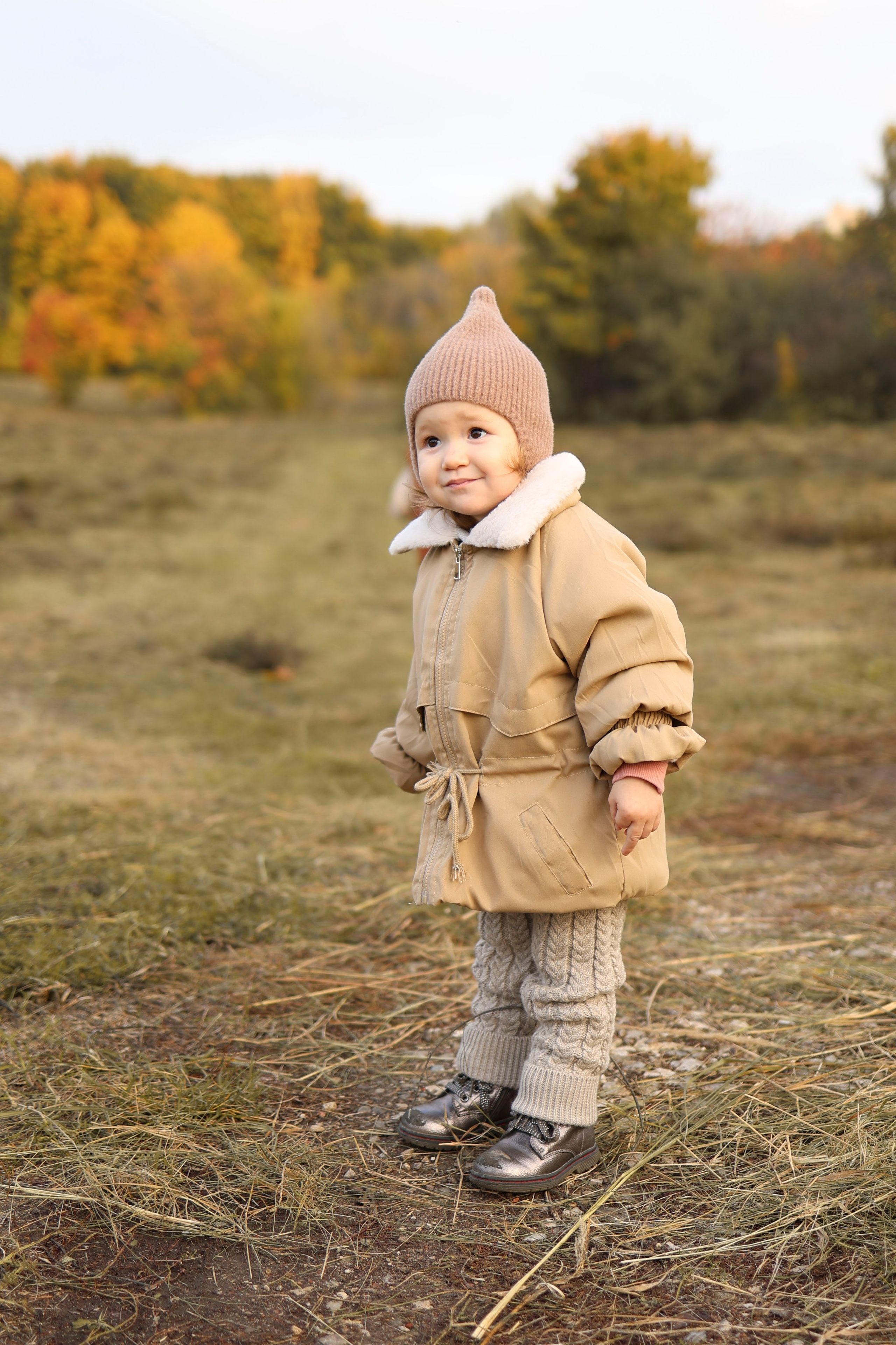 Осенняя прогулка папы с дочками. Семейный и детский фотограф в Москве Анастасия Мурга