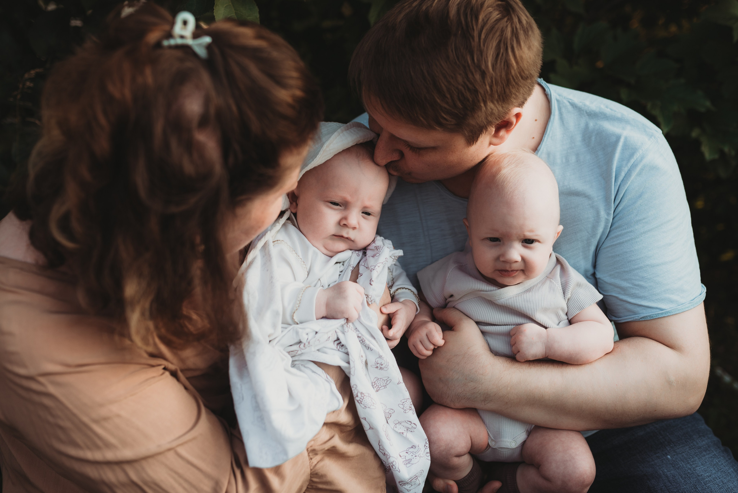 Счастливая пятерка с мамой Аней и папой Кириллом. Семейный и детский фотограф в Новосибирске и Краснообске — Анна Ким
