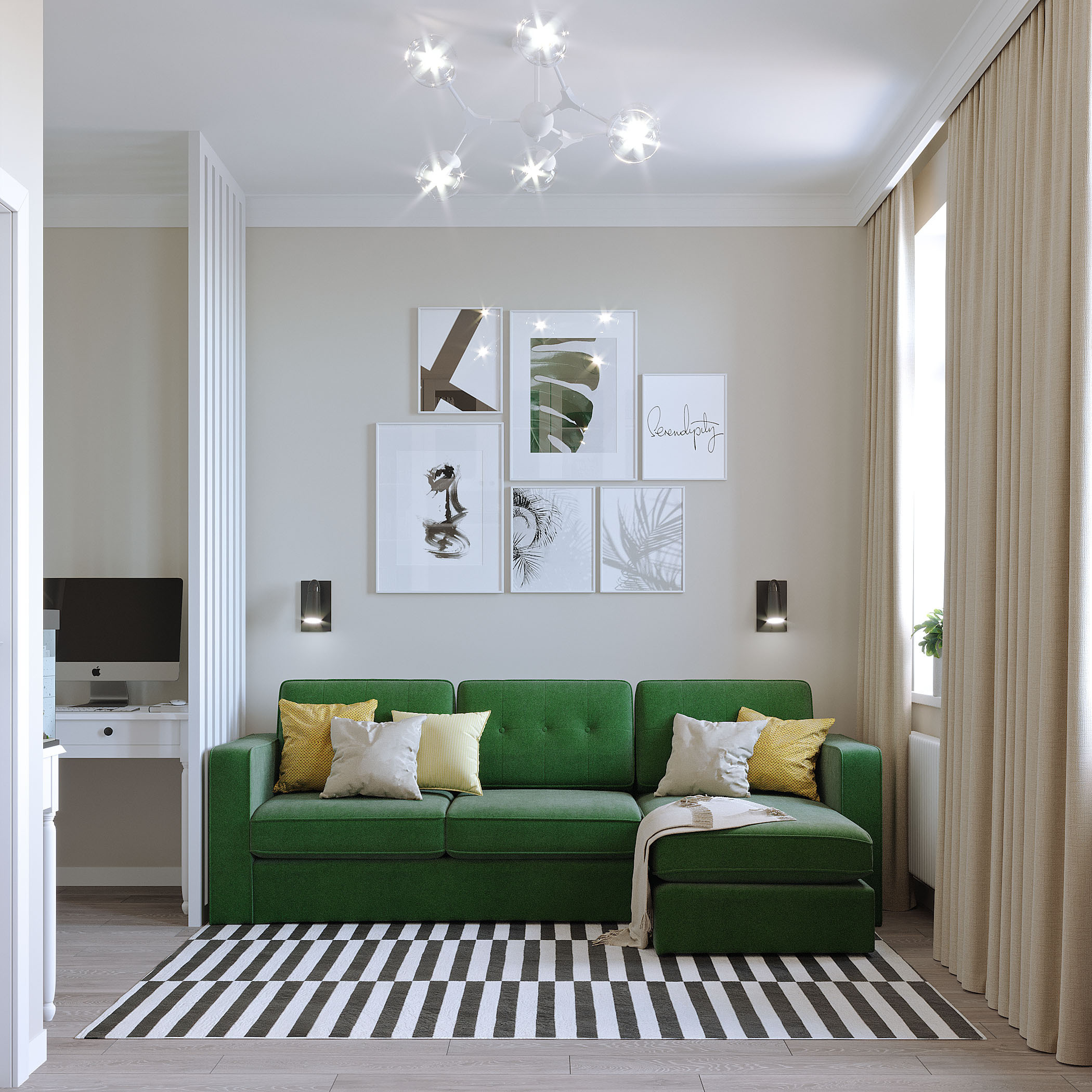 Колпинская (84кв.м). Дизайн интерьера в Санкт-Петурберге и Москве. Ксения Паршикова