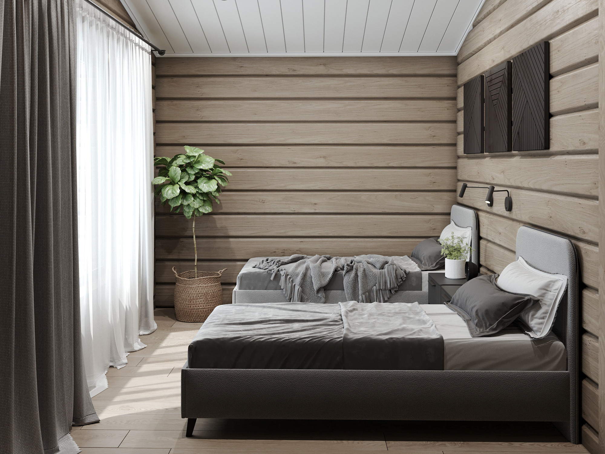 Гостевой домик (35 кв. м.). Дизайн интерьера в Санкт-Петурберге и Москве. Ксения Паршикова