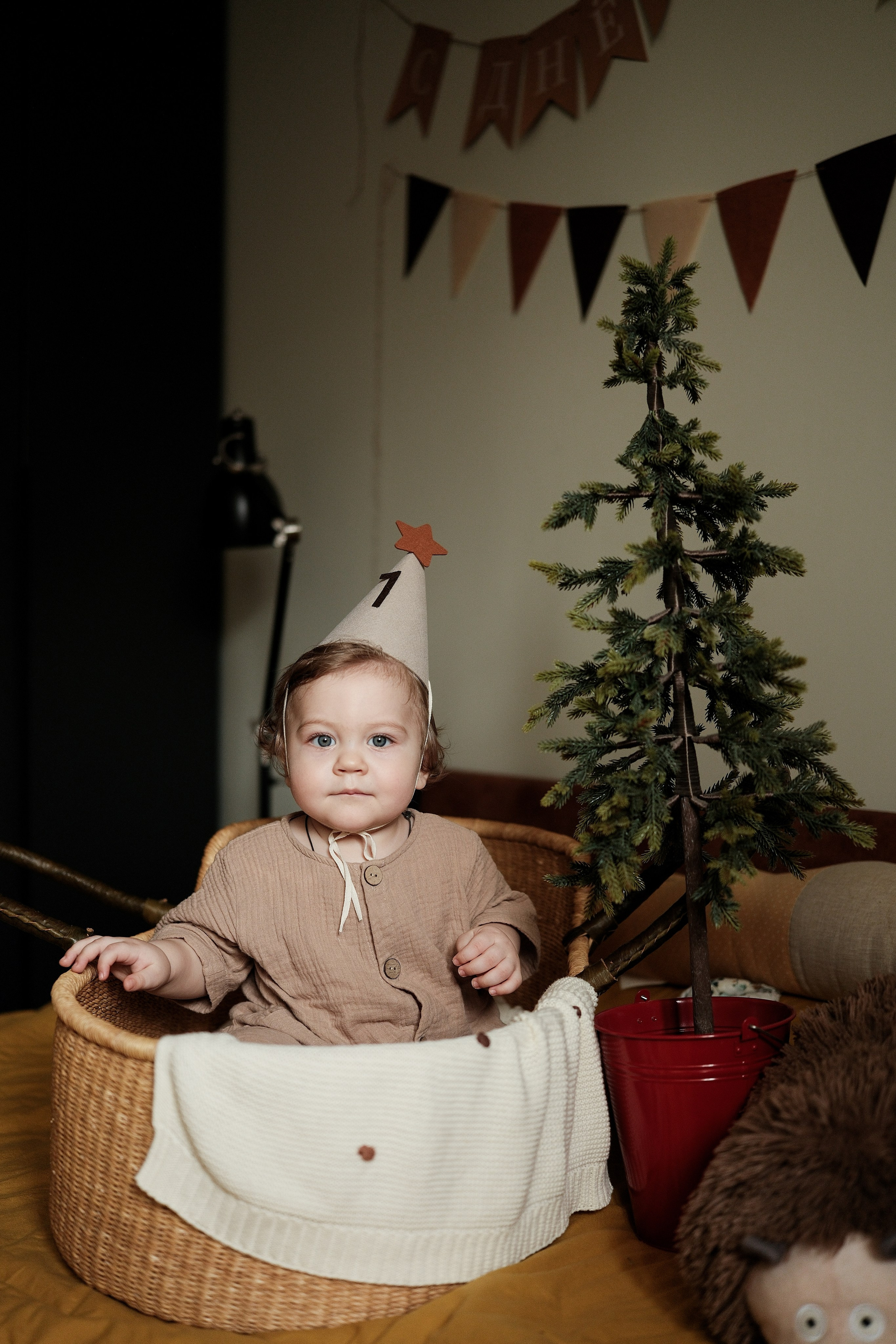 Годик Мирону. Семейный детский ньюборн фотограф в Москве Марта Петрова
