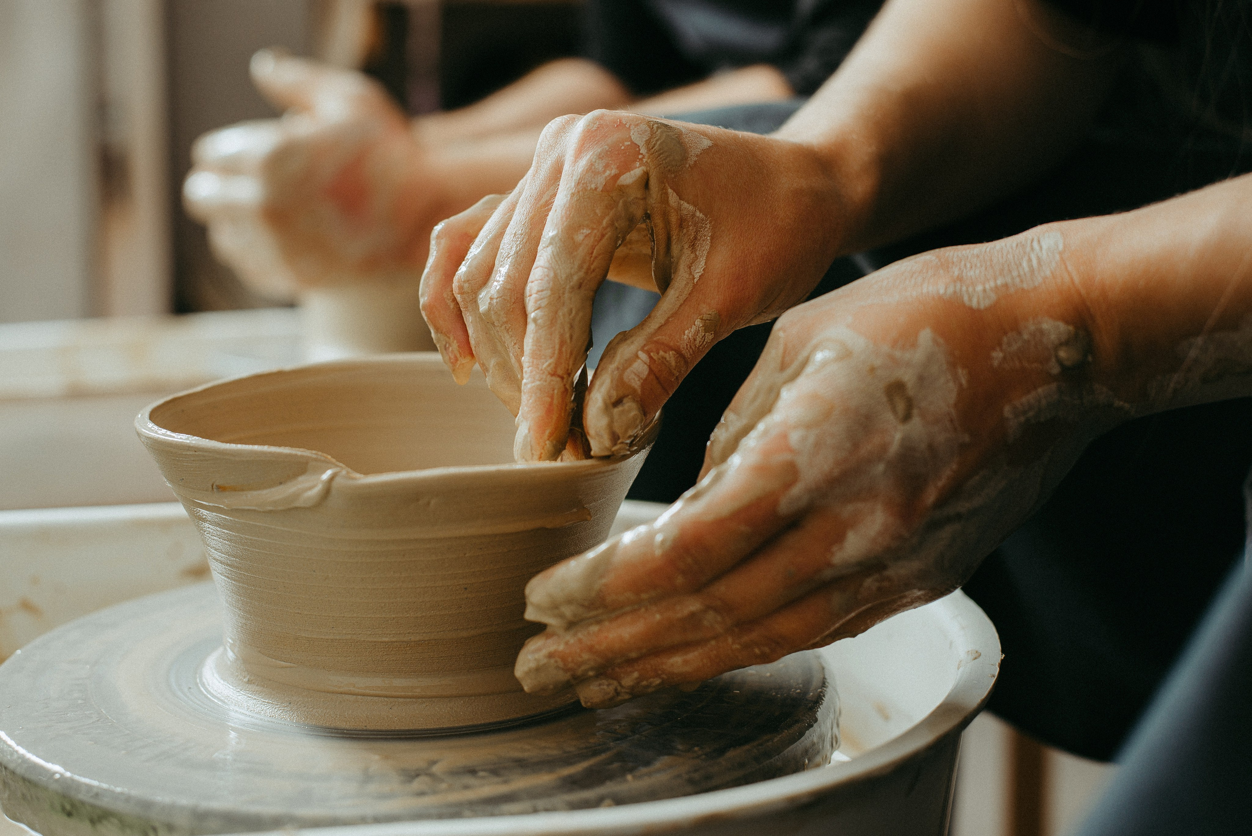 Троицкие в гончарной мастерской. Семейный и детский фотограф Иваново Ксения Азаренкова