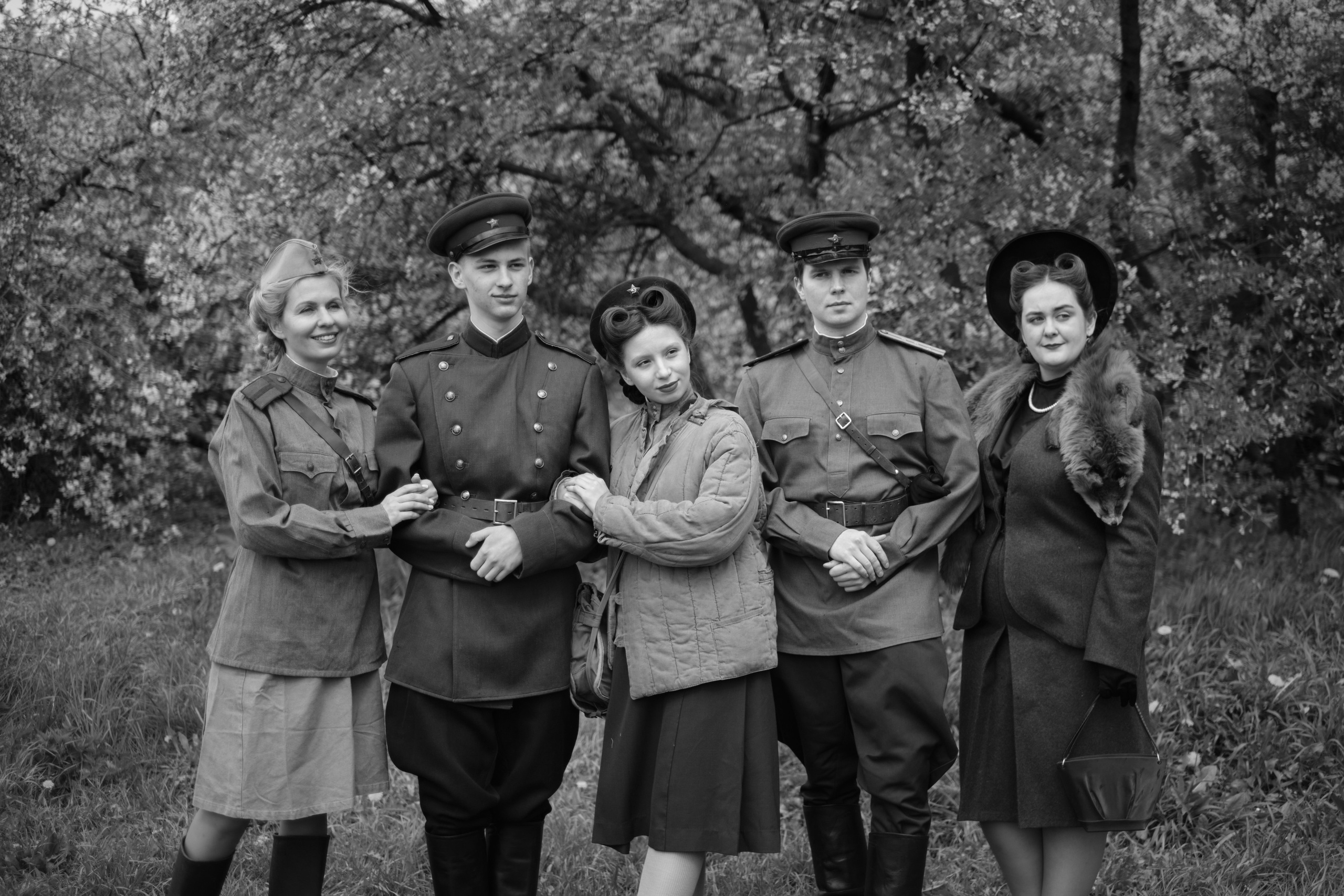 Черно белая фотография победный май 1945