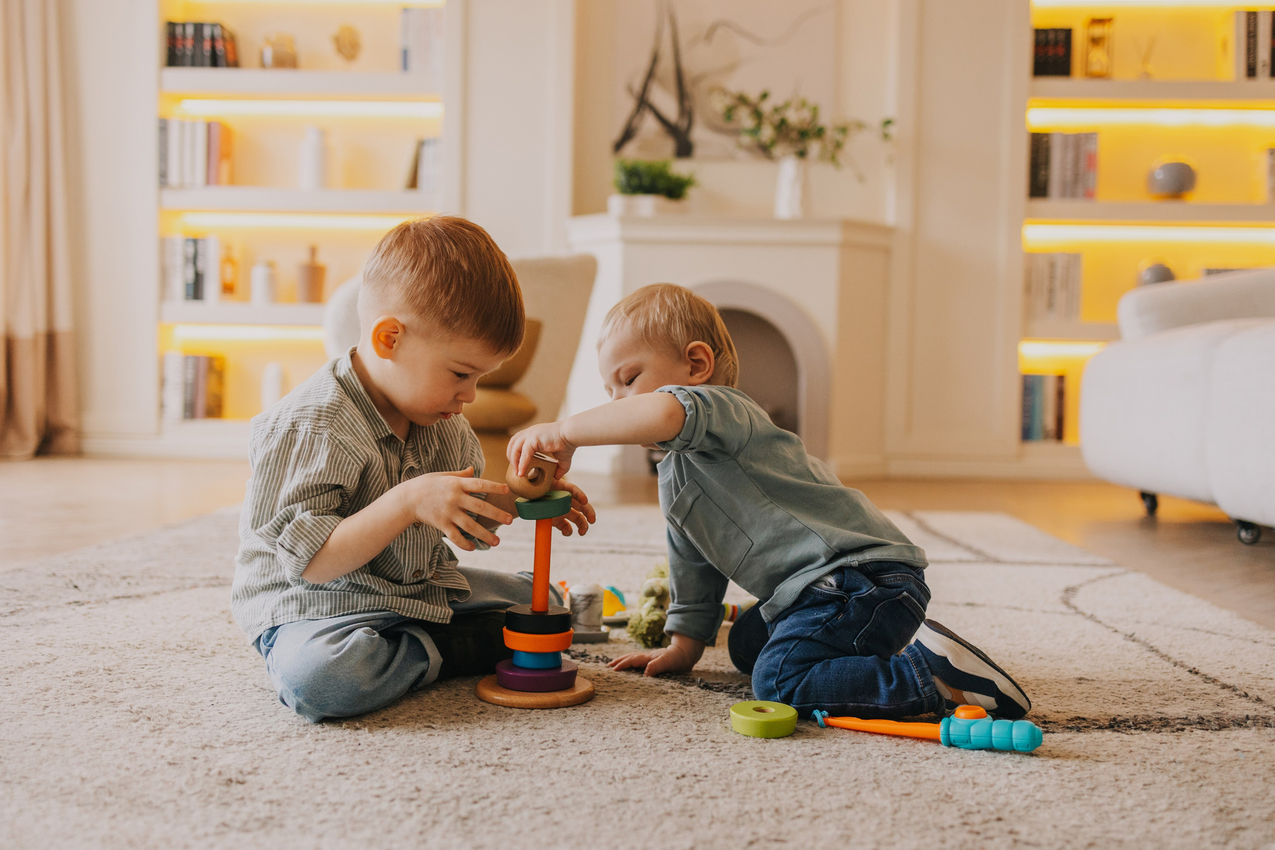 Большая семья. Домашняя фотосессия