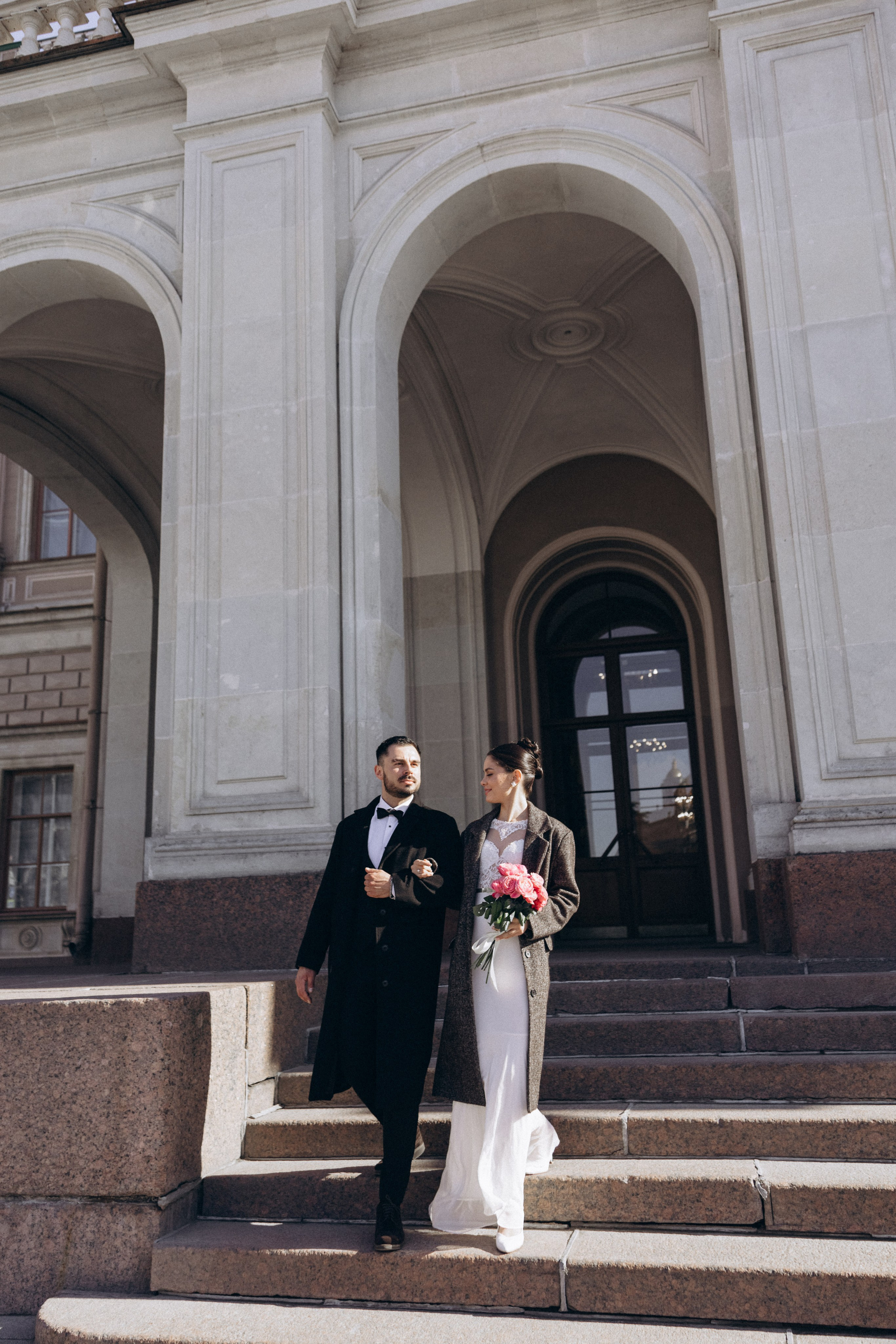 Свадебная прогулка на Исаакиевском соборе. Семейный фотограф в Санкт-Петербурге Екатерина Васильева