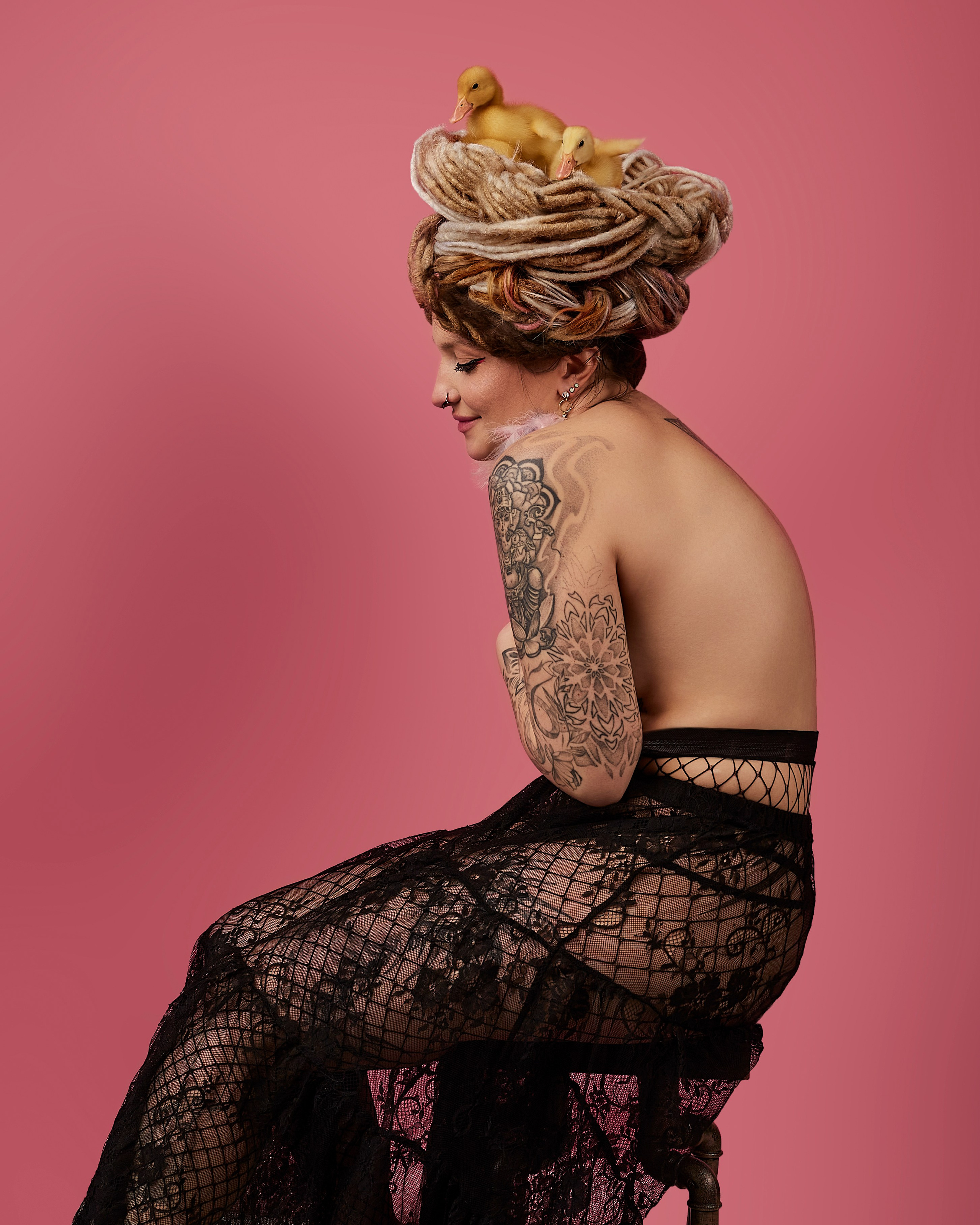 Катюша. Портрет с утятами. Фотограф. Love story, портрет, индивидуальные съемки. Фудфотограф