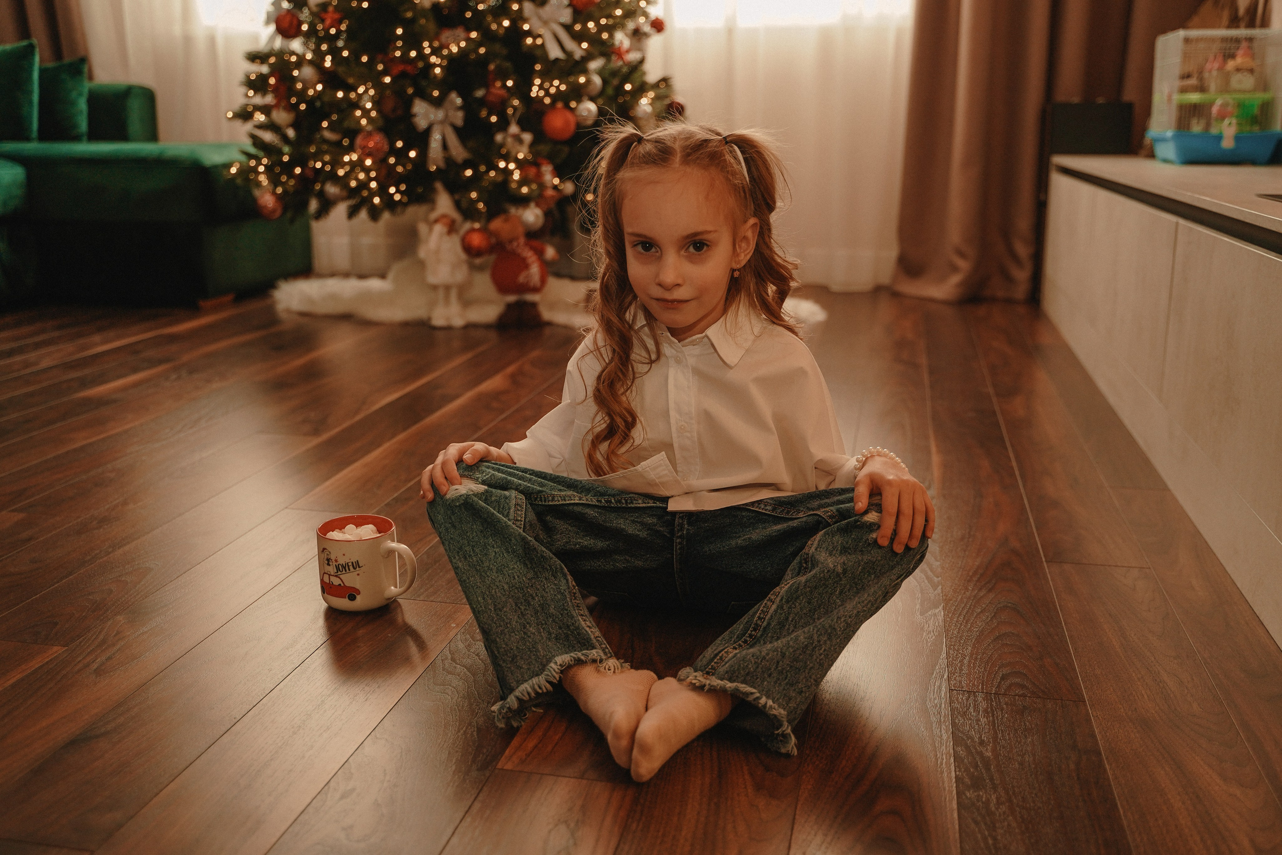 Домашняя Новогодняя фотосессия. Семейный и женский фотограф в Краснодаре Анастасия Приймак