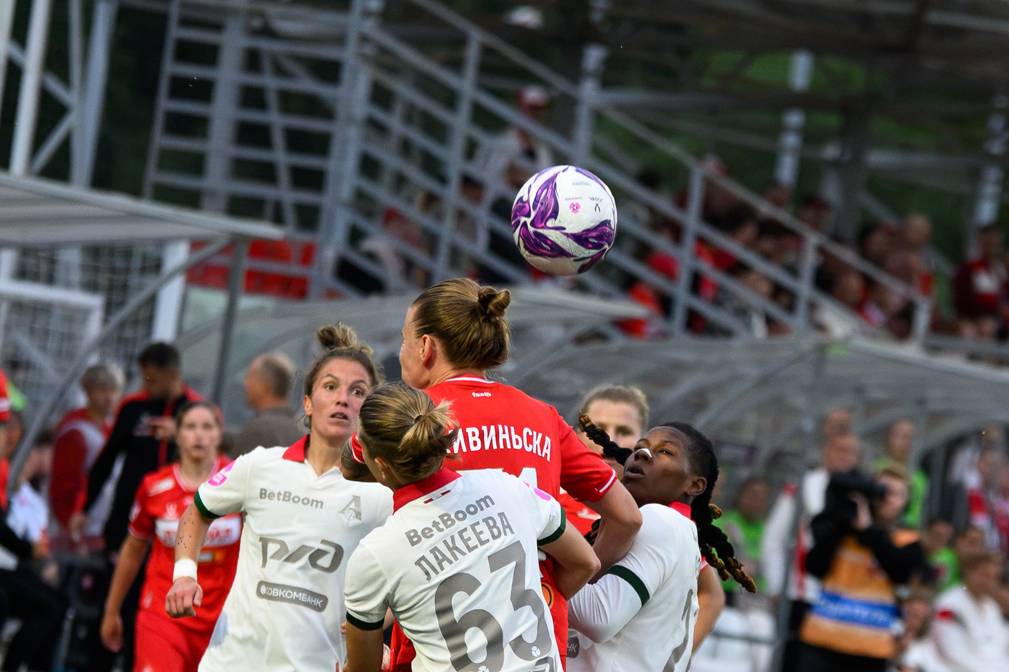 ⚽️ ЖФК Спартак — ЖФК Локомотив 27.06.2026. Фотограф Александр Махоткин