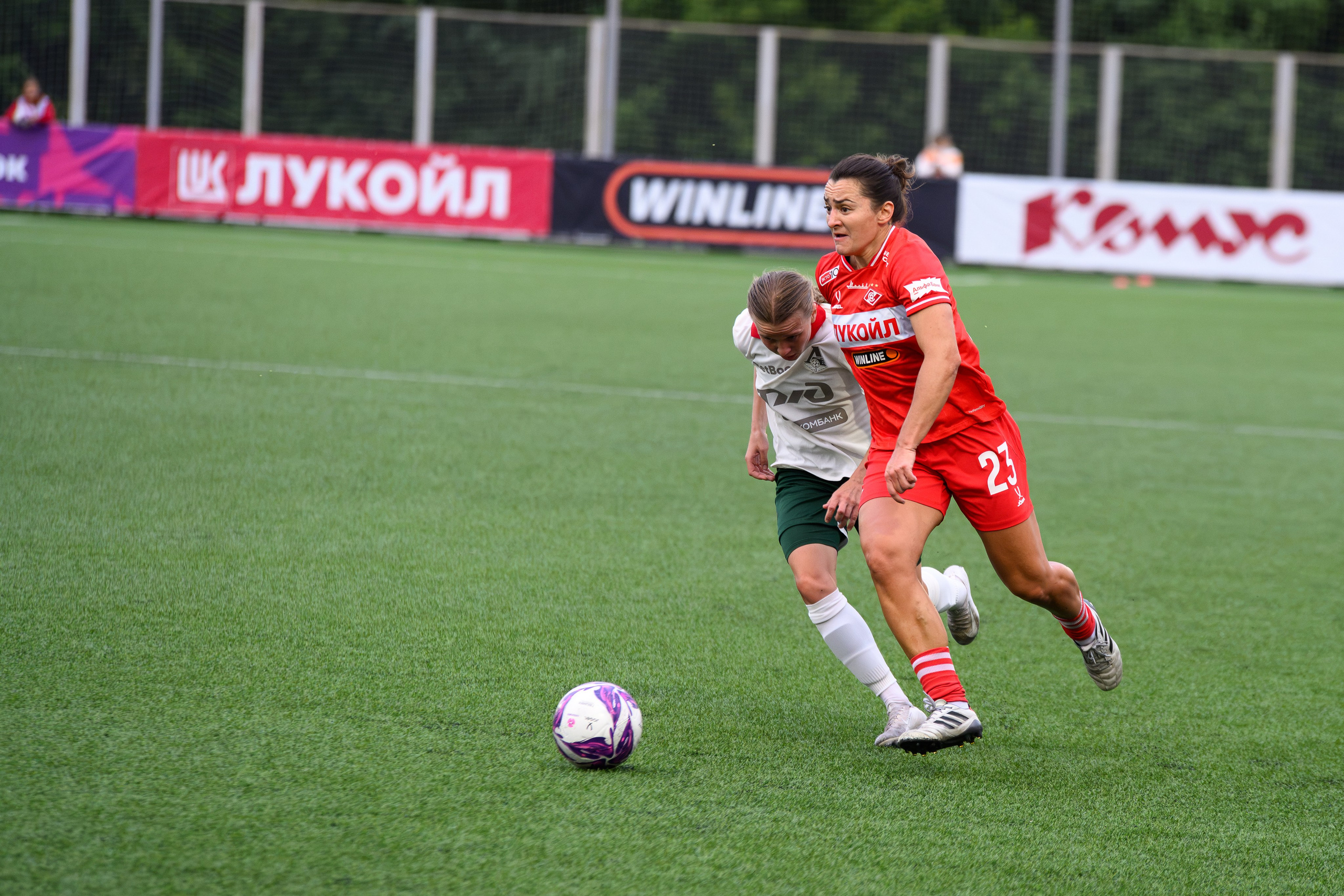 ⚽️ ЖФК Спартак — ЖФК Локомотив 27.06.2026. Фотограф Александр Махоткин