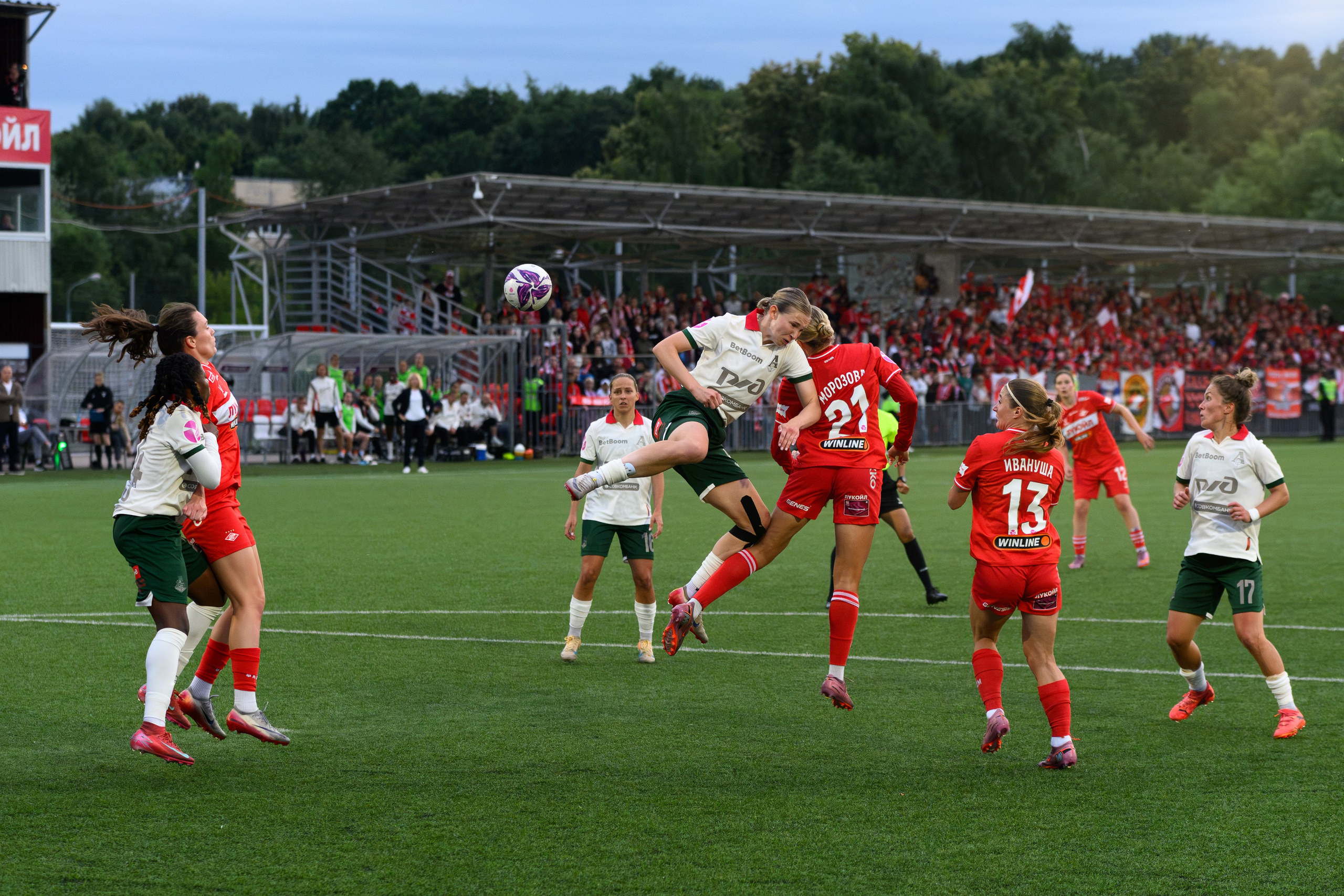 ⚽️ ЖФК Спартак — ЖФК Локомотив 27.06.2026. Фотограф Александр Махоткин