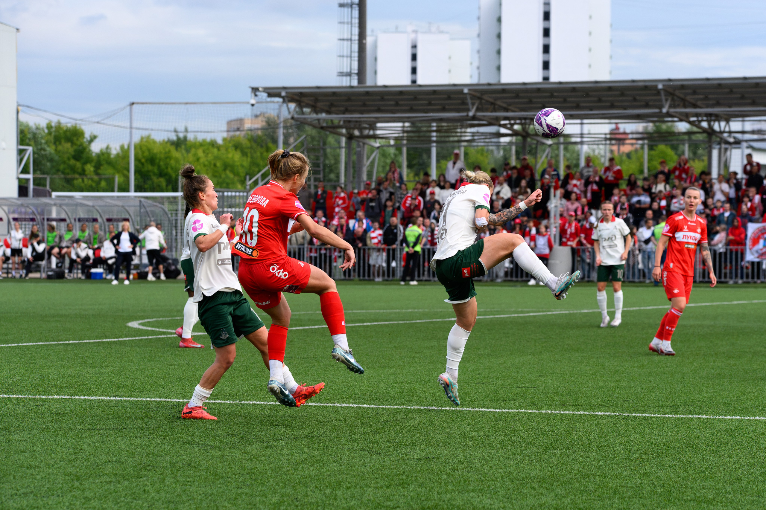 ⚽️ ЖФК Спартак — ЖФК Локомотив 27.06.2026. Фотограф Александр Махоткин
