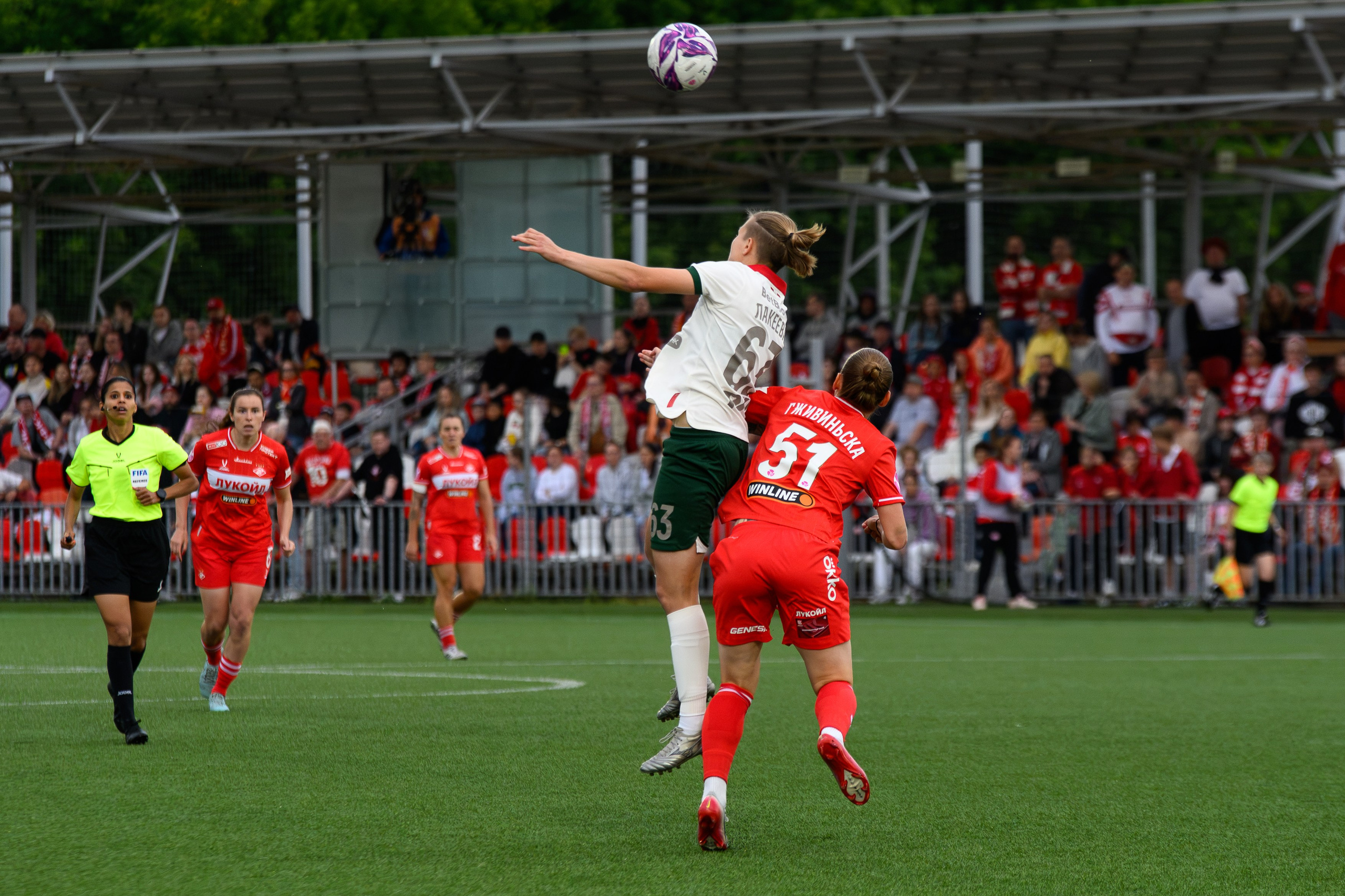 ⚽️ ЖФК Спартак — ЖФК Локомотив 27.06.2026. Фотограф Александр Махоткин