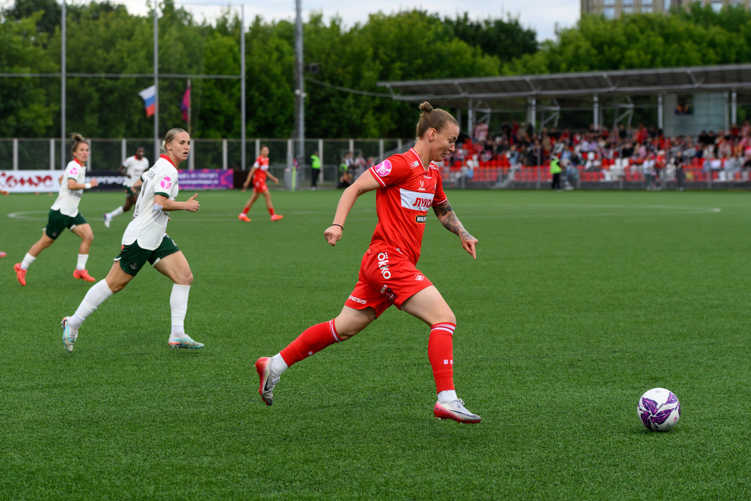 ⚽️ ЖФК Спартак — ЖФК Локомотив 27.06.2026. Фотограф Александр Махоткин