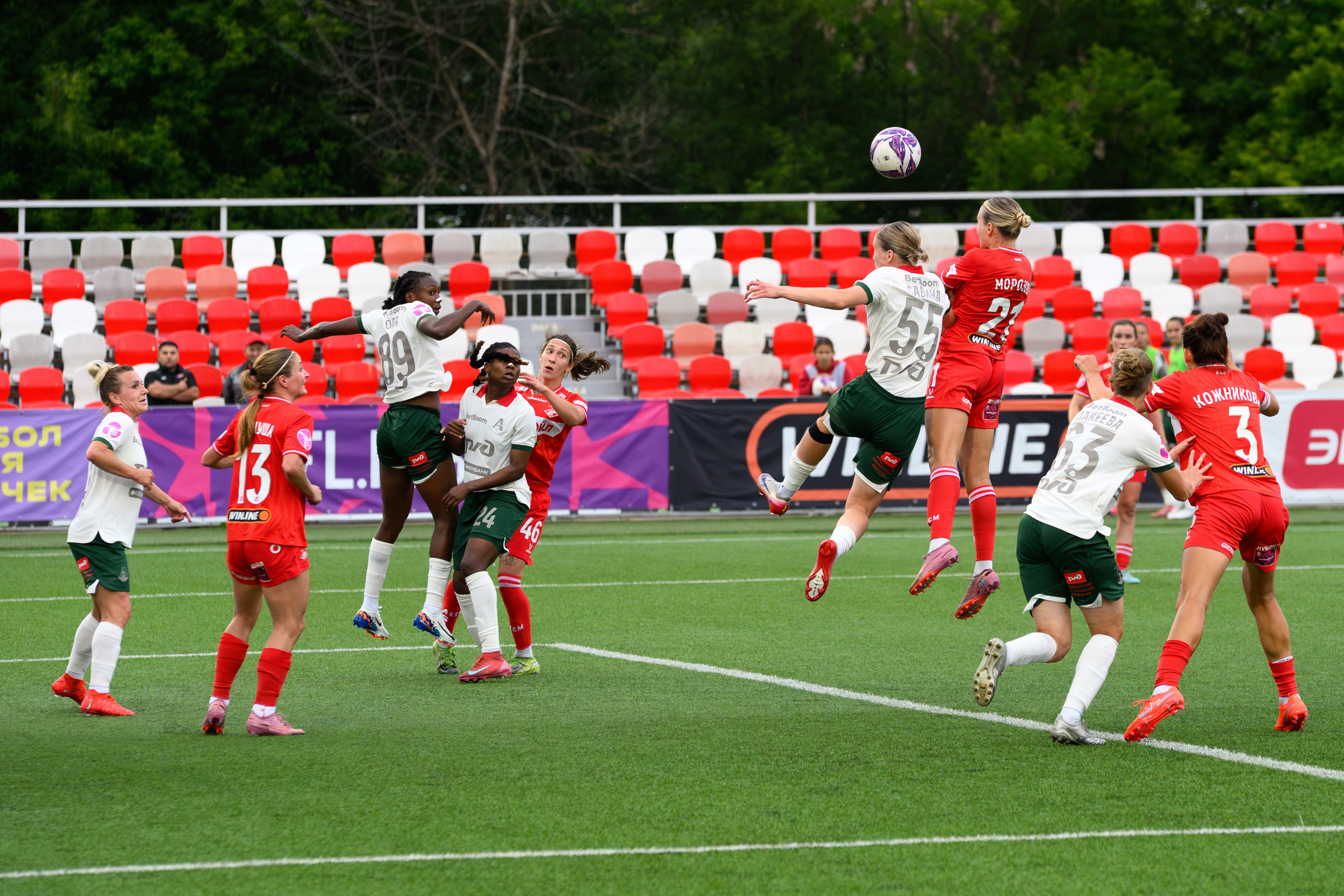⚽️ ЖФК Спартак — ЖФК Локомотив 27.06.2026. Фотограф Александр Махоткин