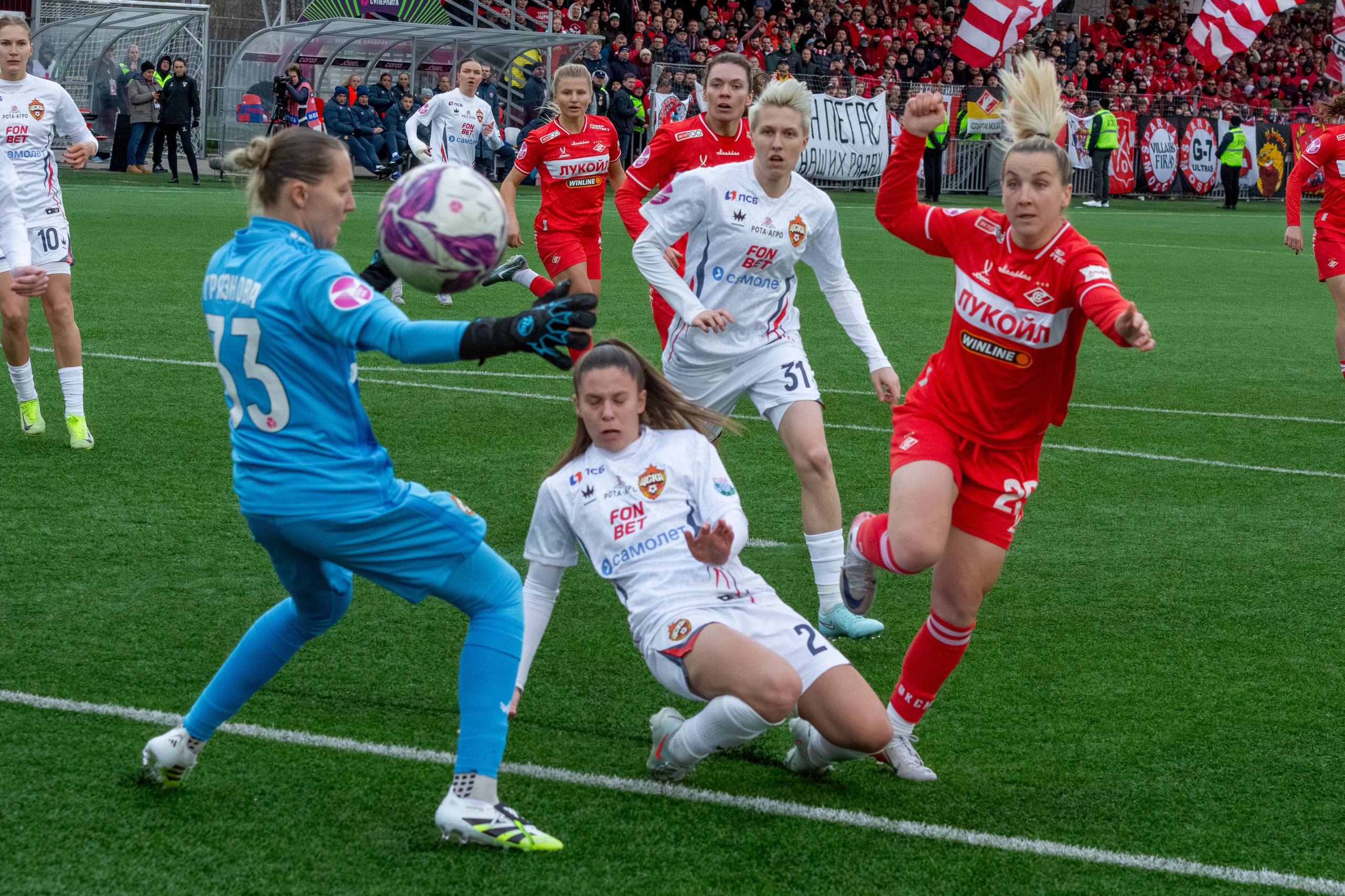 ⚽️ ЖФК Спартак — ЖФК ЦСКА 02.11.2025. Фотограф Александр Махоткин