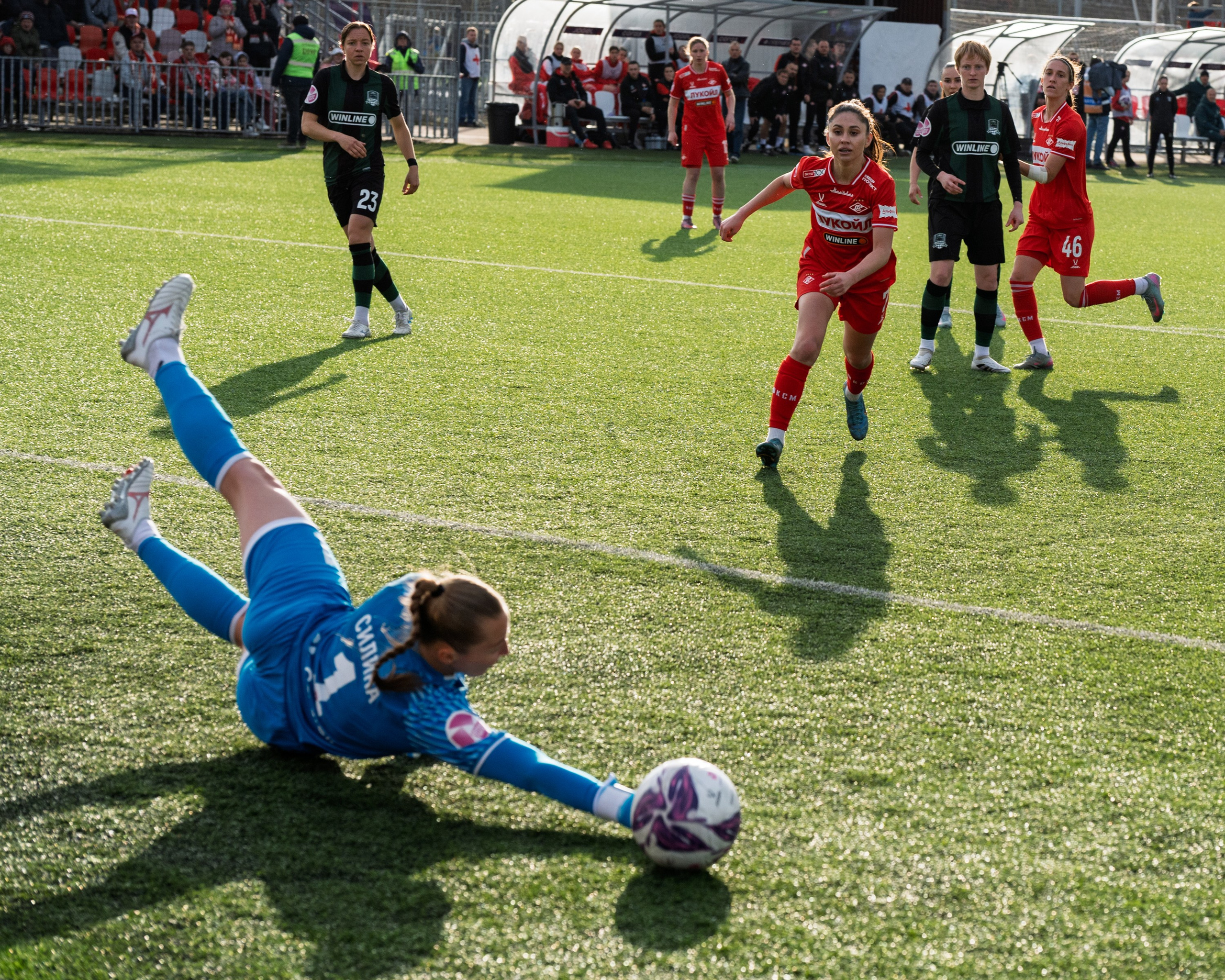 ⚽️ ЖФК Спартак — ЖФК Краснодар 28.03.2026. Фотограф Александр Махоткин