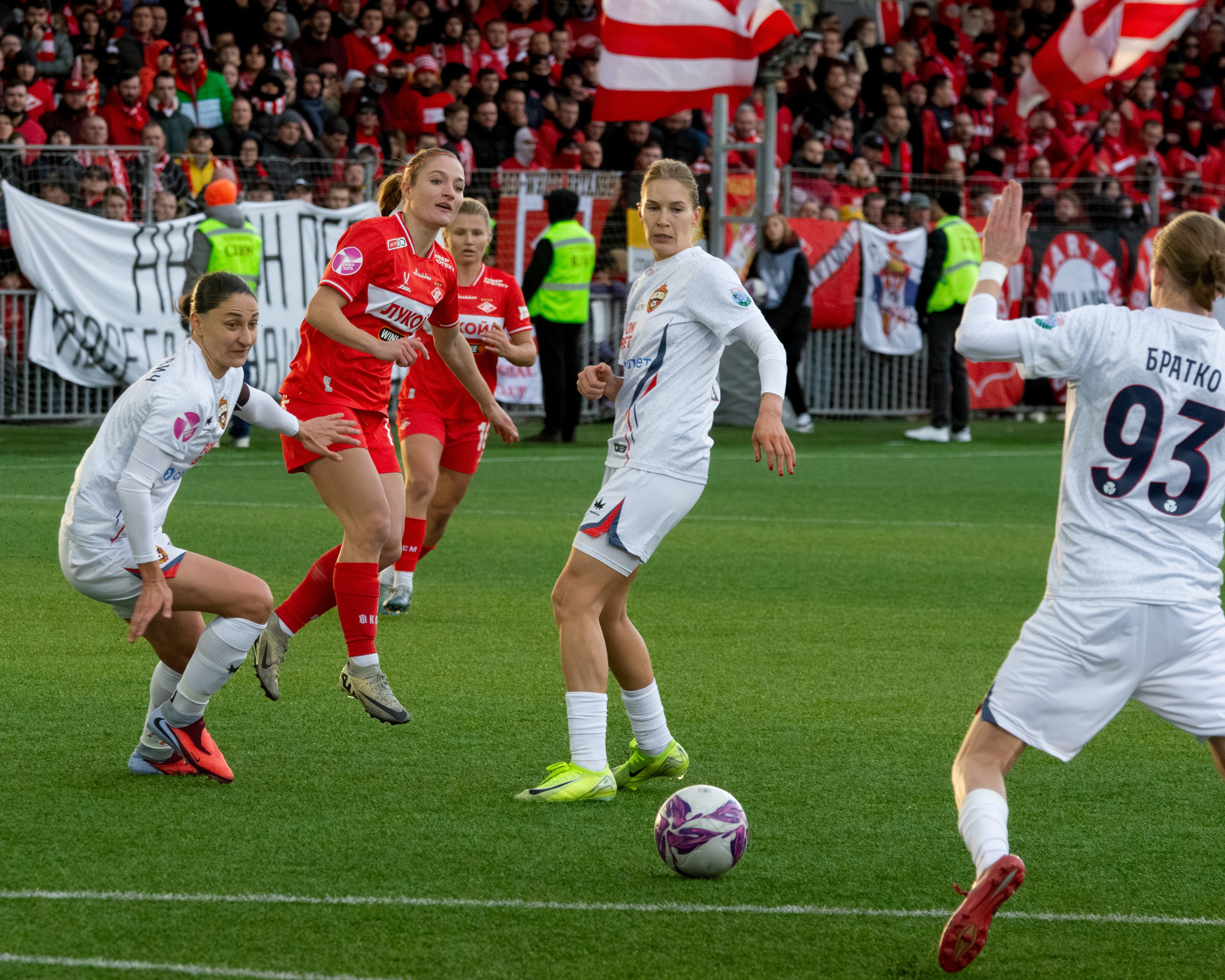 ⚽️ ЖФК Спартак — ЖФК ЦСКА 02.11.2025. Фотограф Александр Махоткин