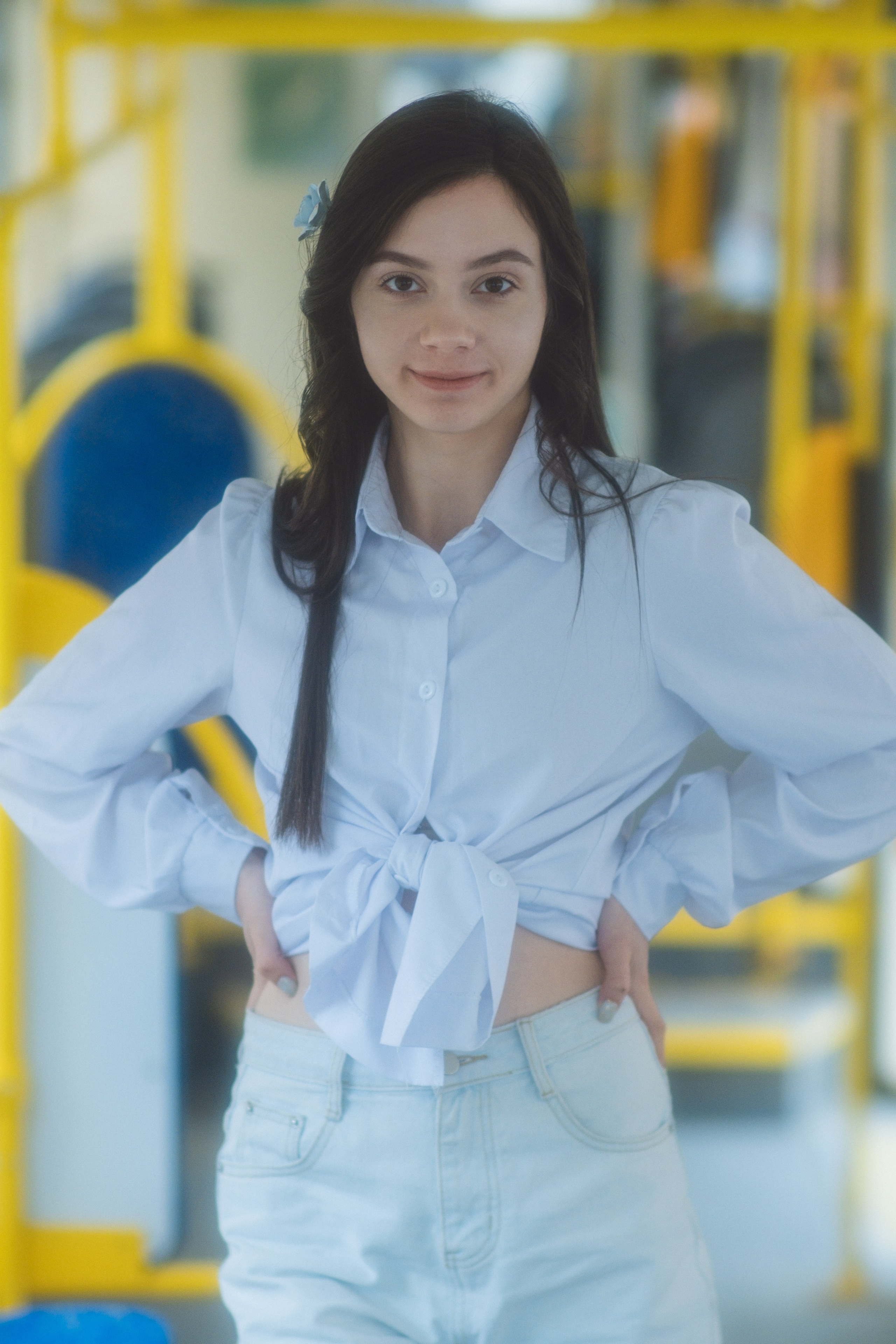 Карина. На трамвае по городу. Дмитрий Пропадалин, Нейрофотография