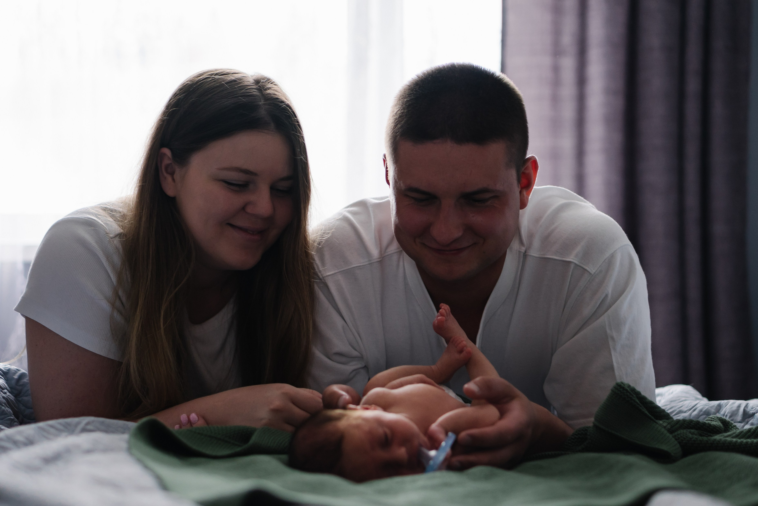 Петя с родителями, домашняя фотосессия. Фотограф Ольга Игорева