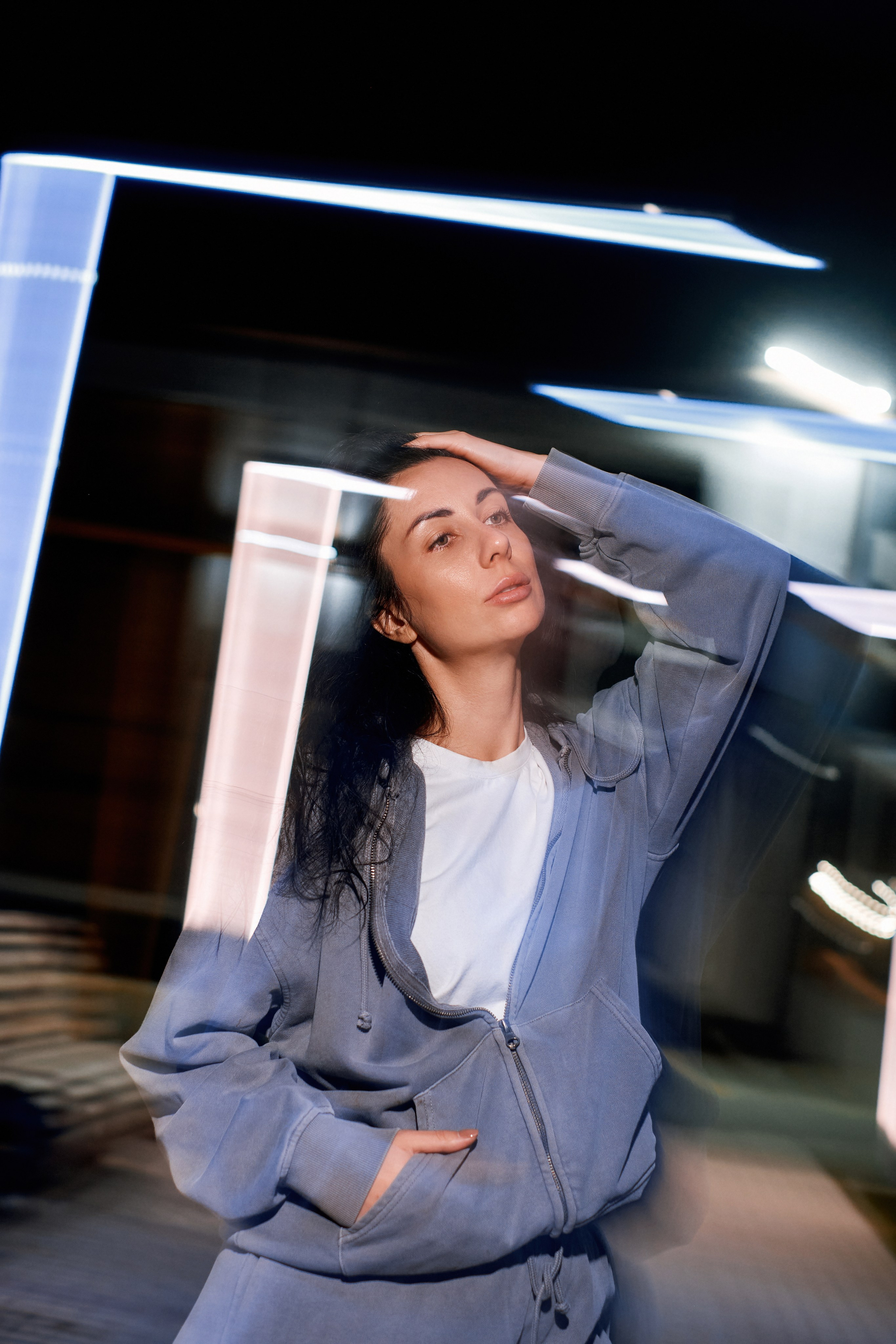 Наташа. Фотосессия по ночному городу. Фотограф Таганрог Анна Трайжон