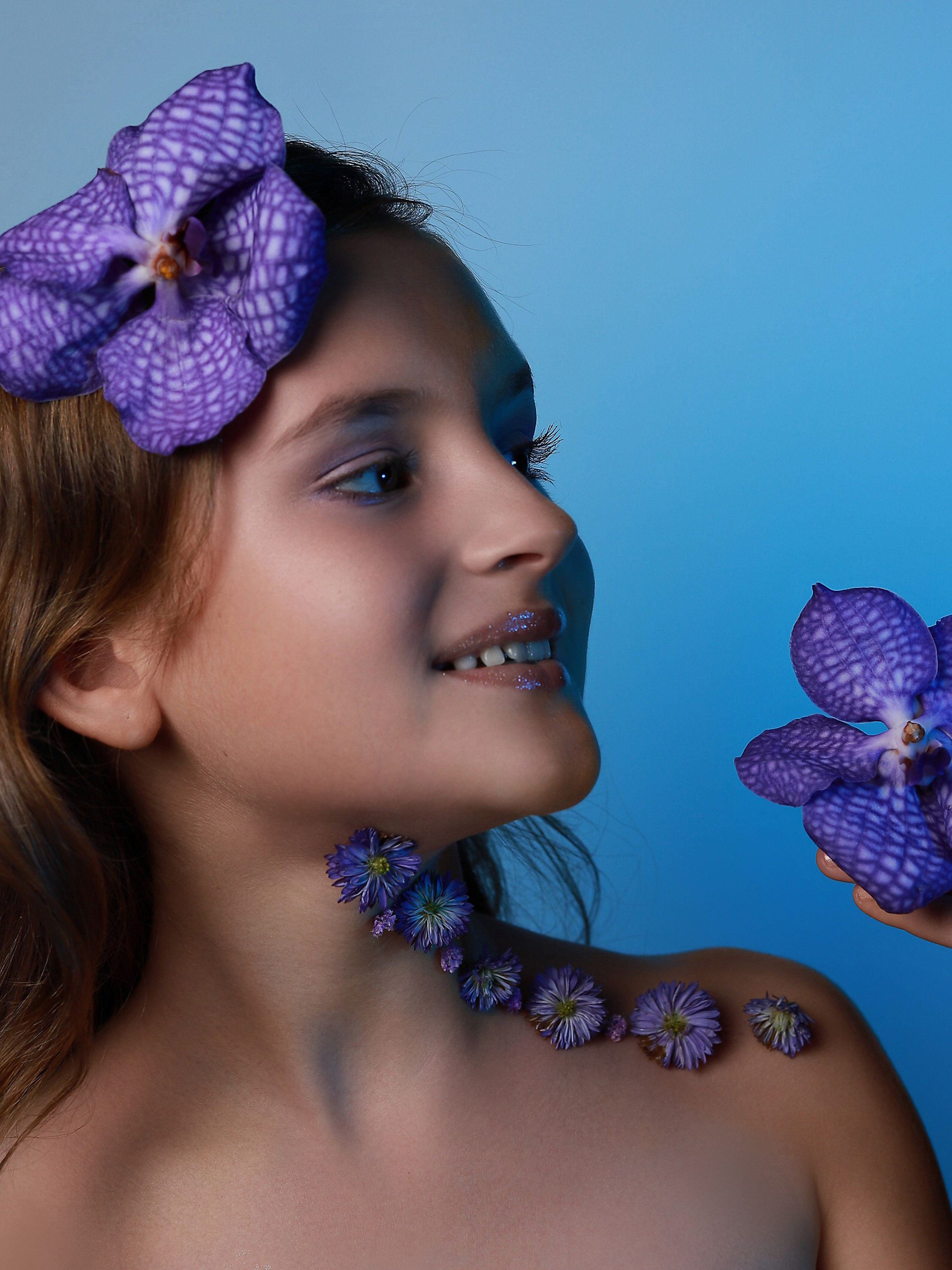 Портреты с цветами. Фотограф Юлия Мальцева