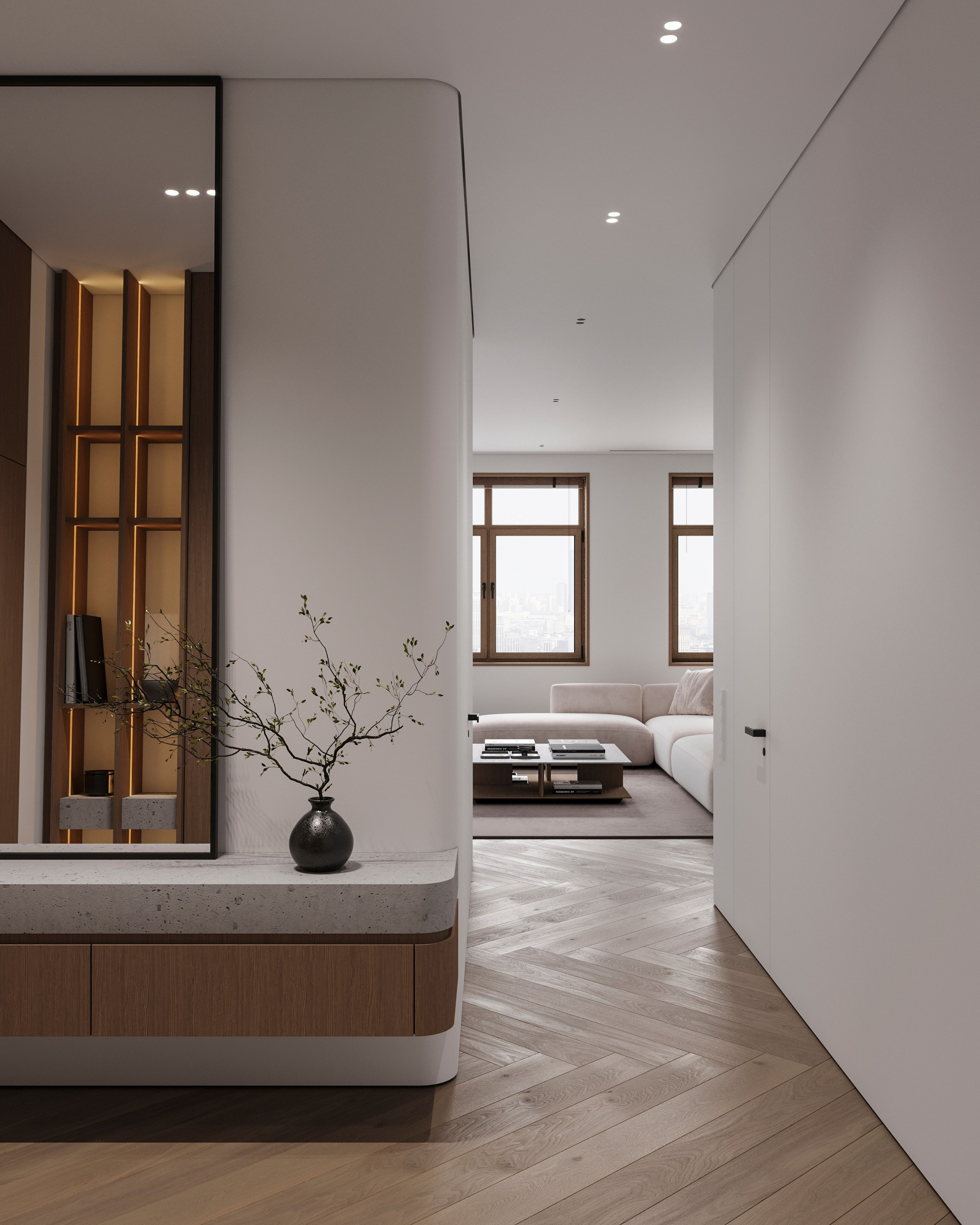 URBAN RETREAT | DESIGNER ANNE KIREEVA. Interior Visualization by Valerie Stetyukevich