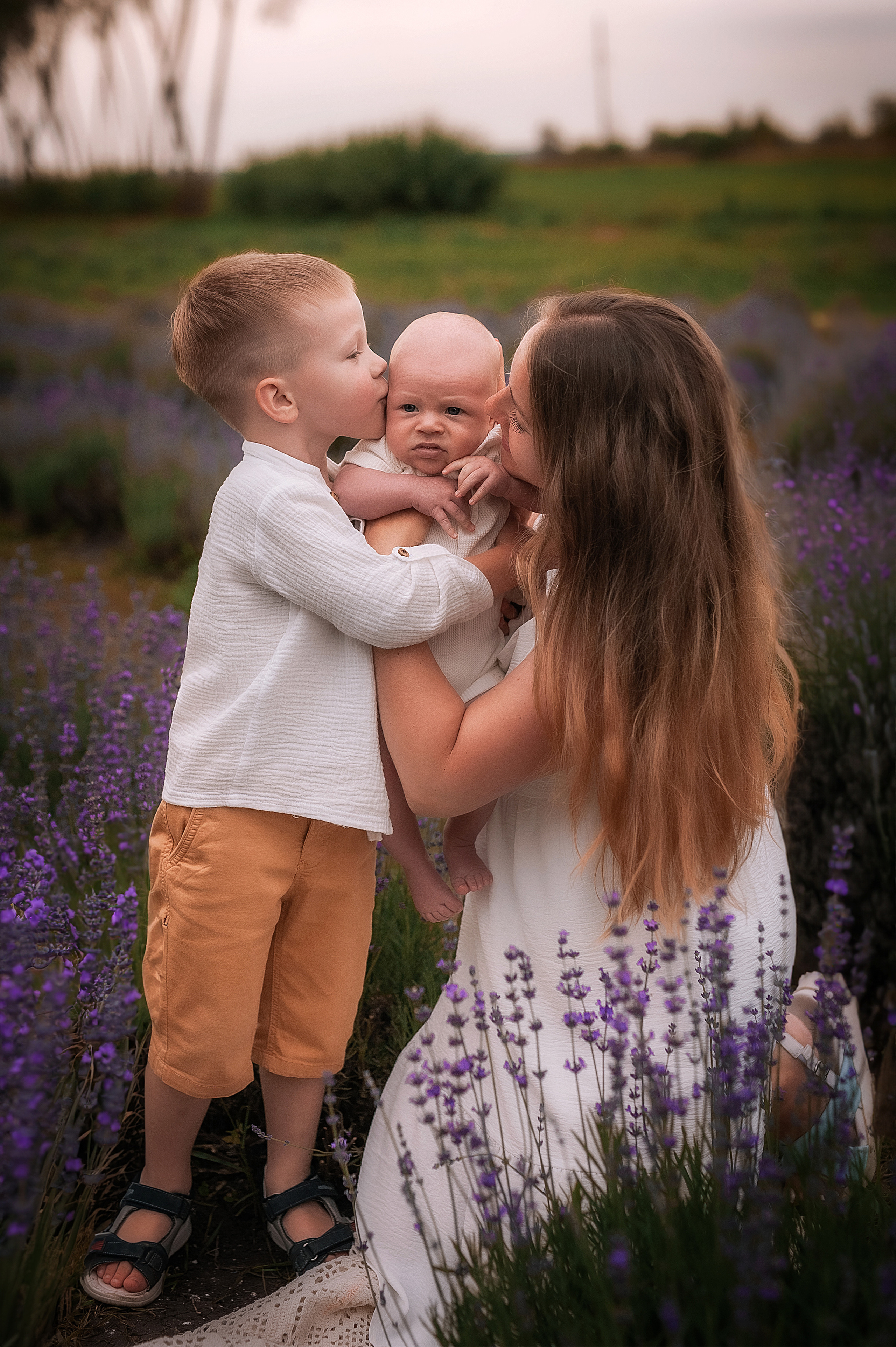 Семейная фотосессия в лавандовом поле. Семейный, детский фотограф в Воронеже Анна Никитина