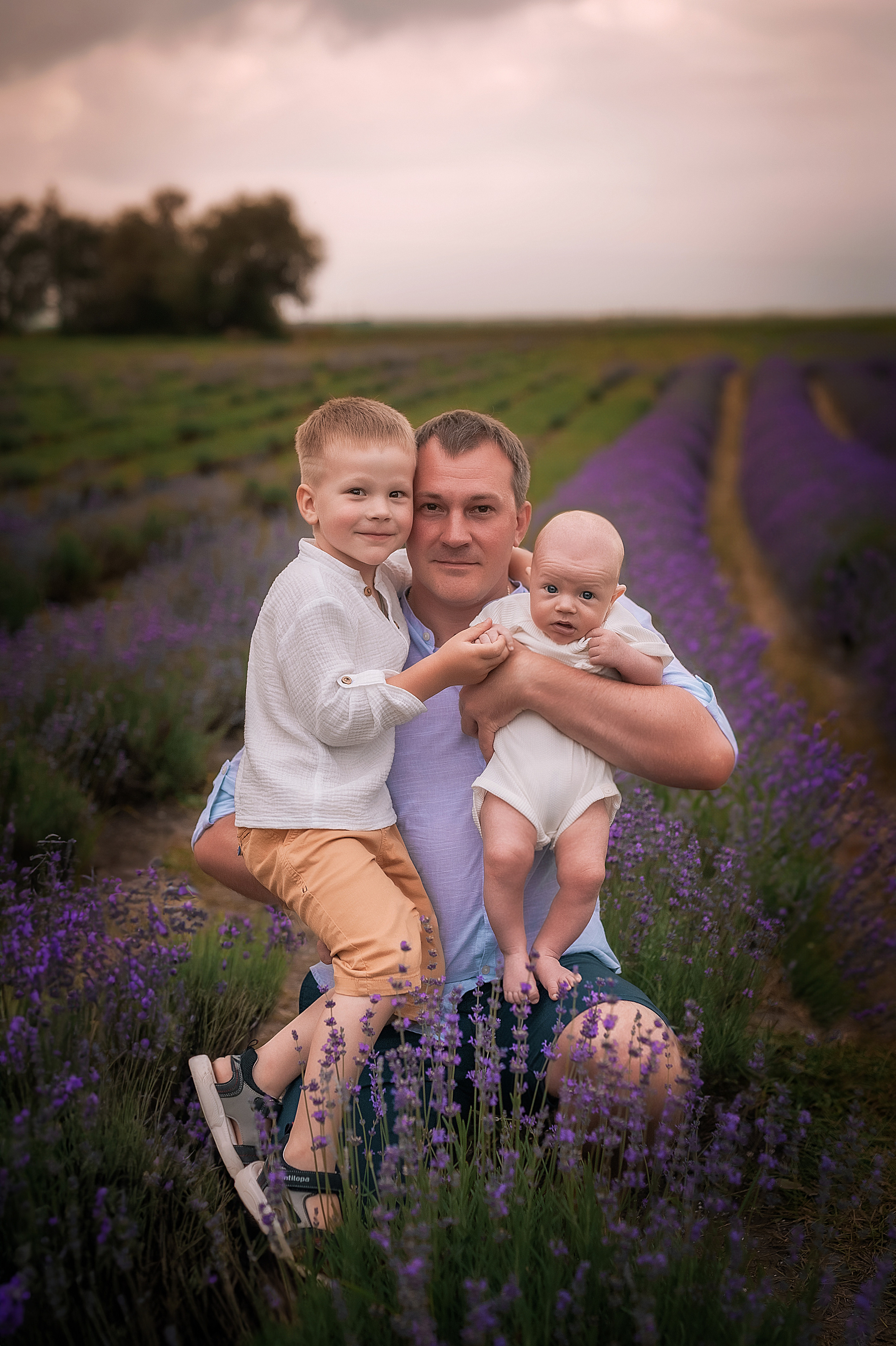 Семейная фотосессия в лавандовом поле. Семейный, детский фотограф в Воронеже Анна Никитина