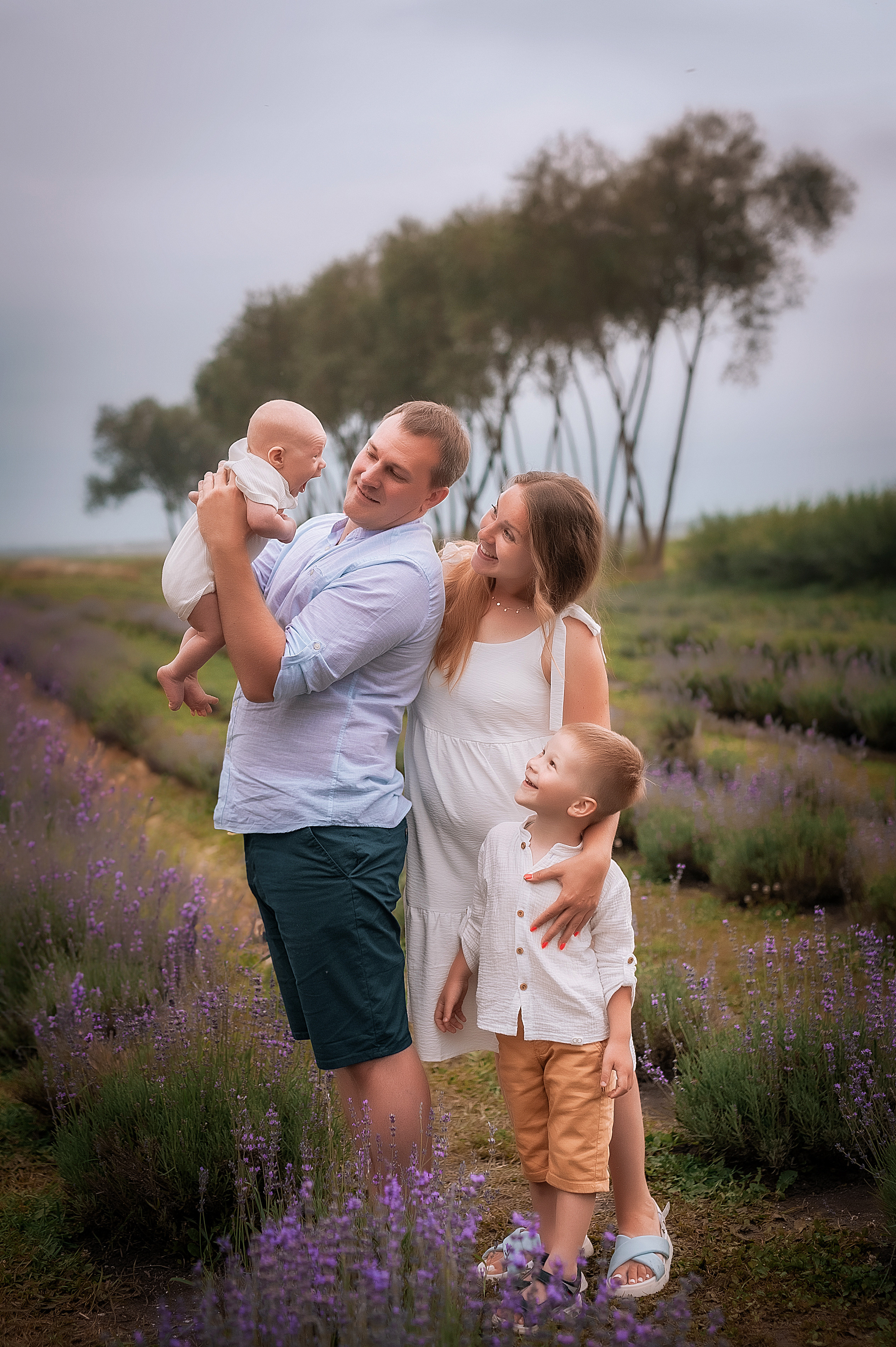 Семейная фотосессия в лавандовом поле. Семейный, детский фотограф в Воронеже Анна Никитина