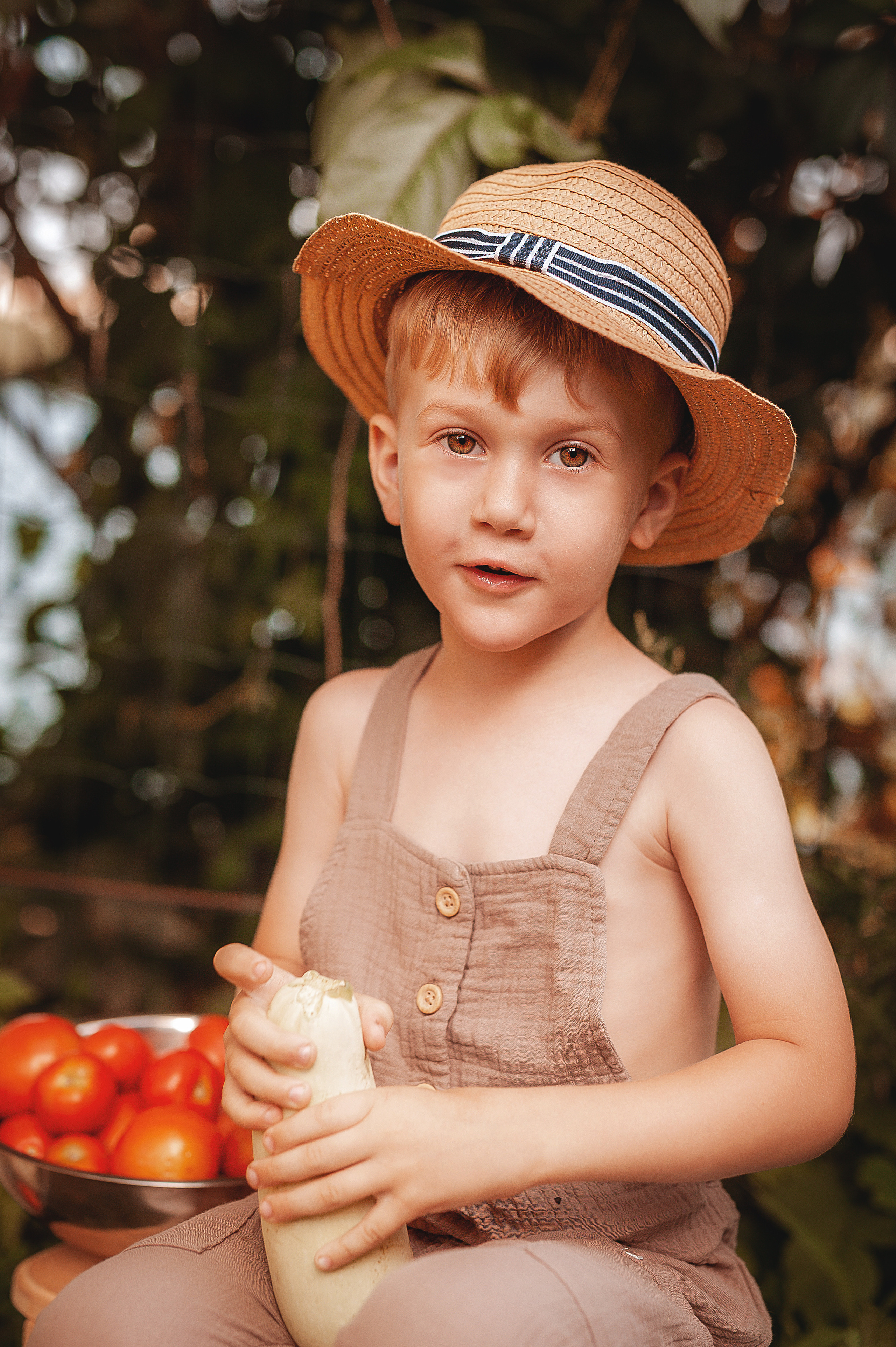 Юный огородник. Семейный, детский фотограф в Воронеже Анна Никитина