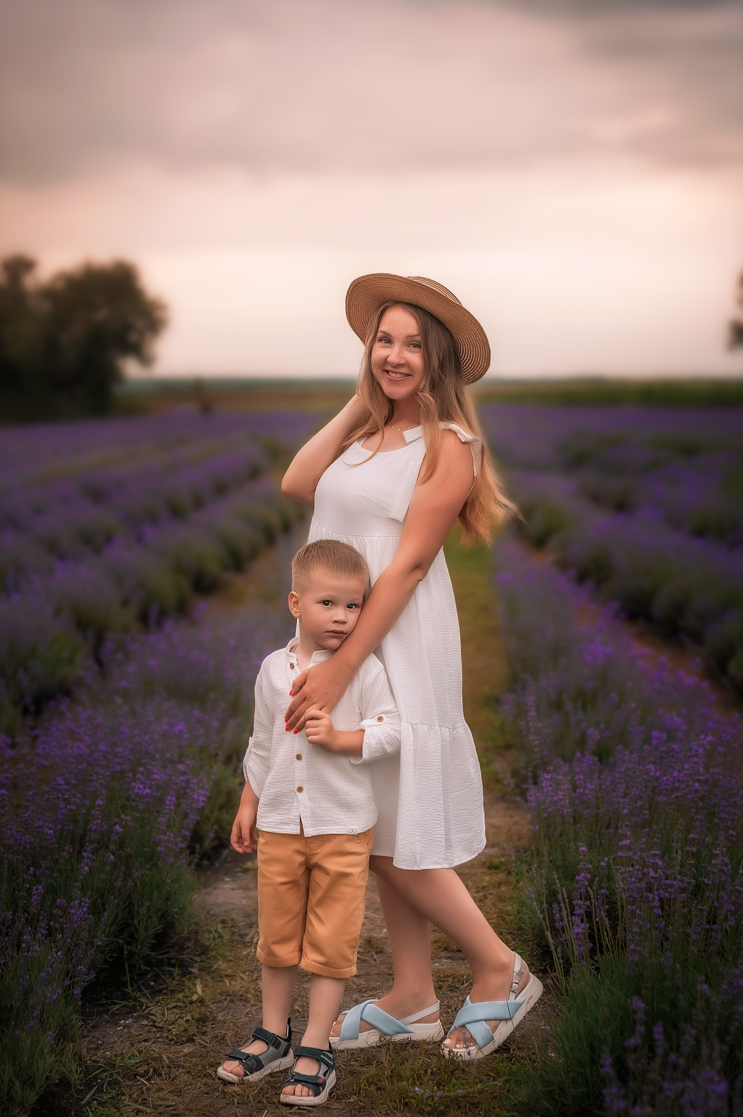 Семейная фотосессия в лавандовом поле. Семейный, детский фотограф в Воронеже Анна Никитина