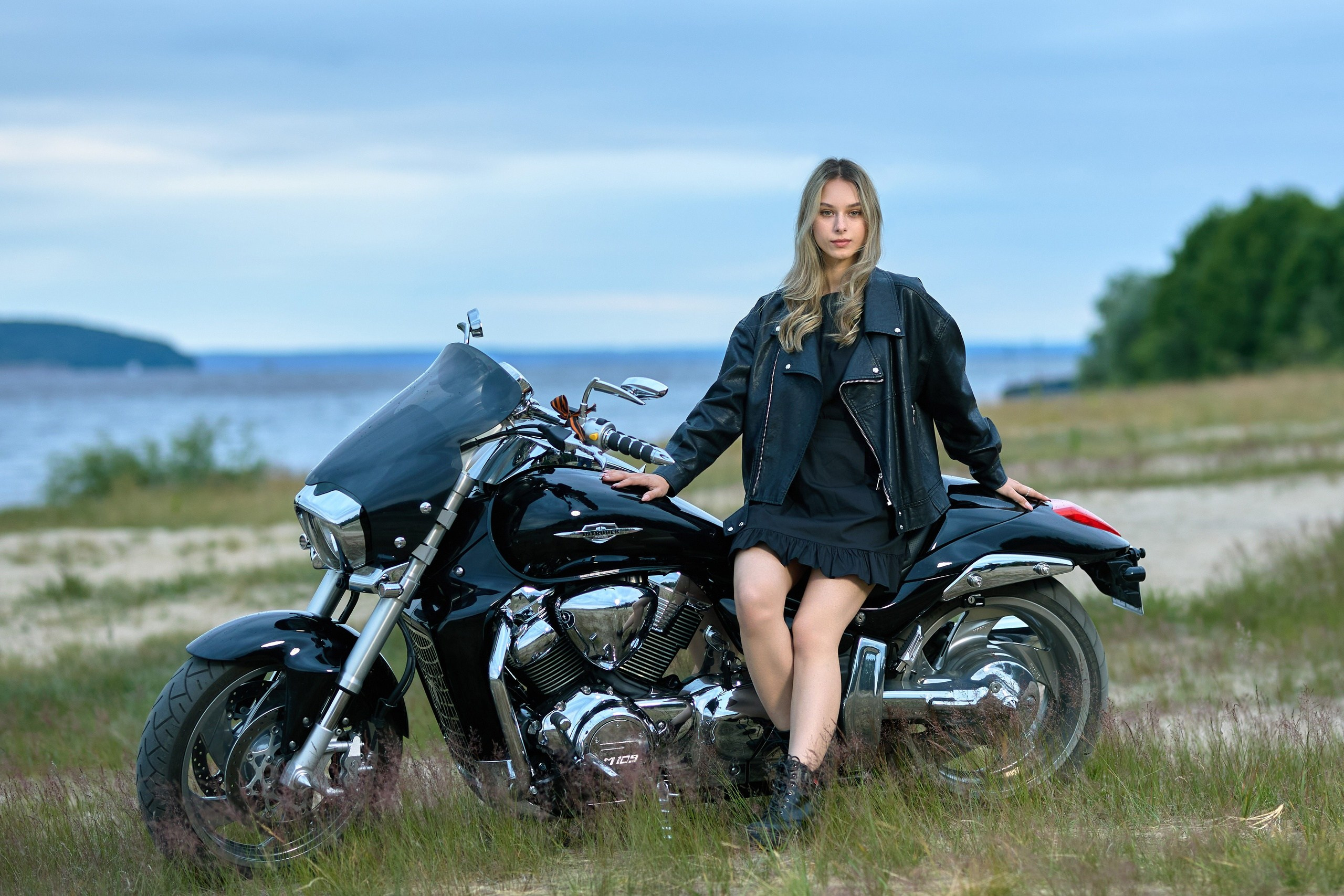 Фотосессия с мотоциклом для двоих, заволжье, чебоксары, чувашия