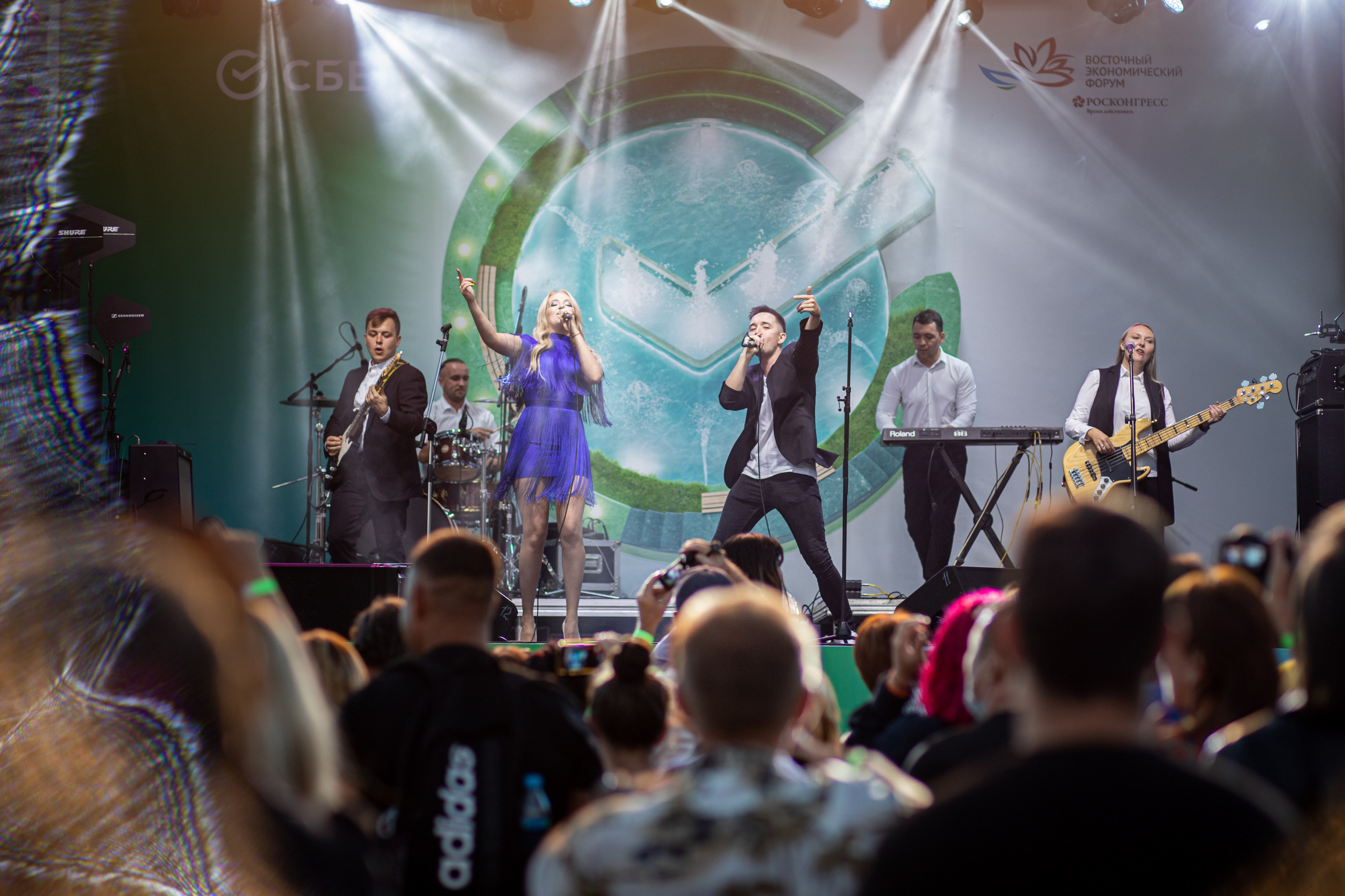 Сбер. Открытие фонтана на площади г. Владивостока