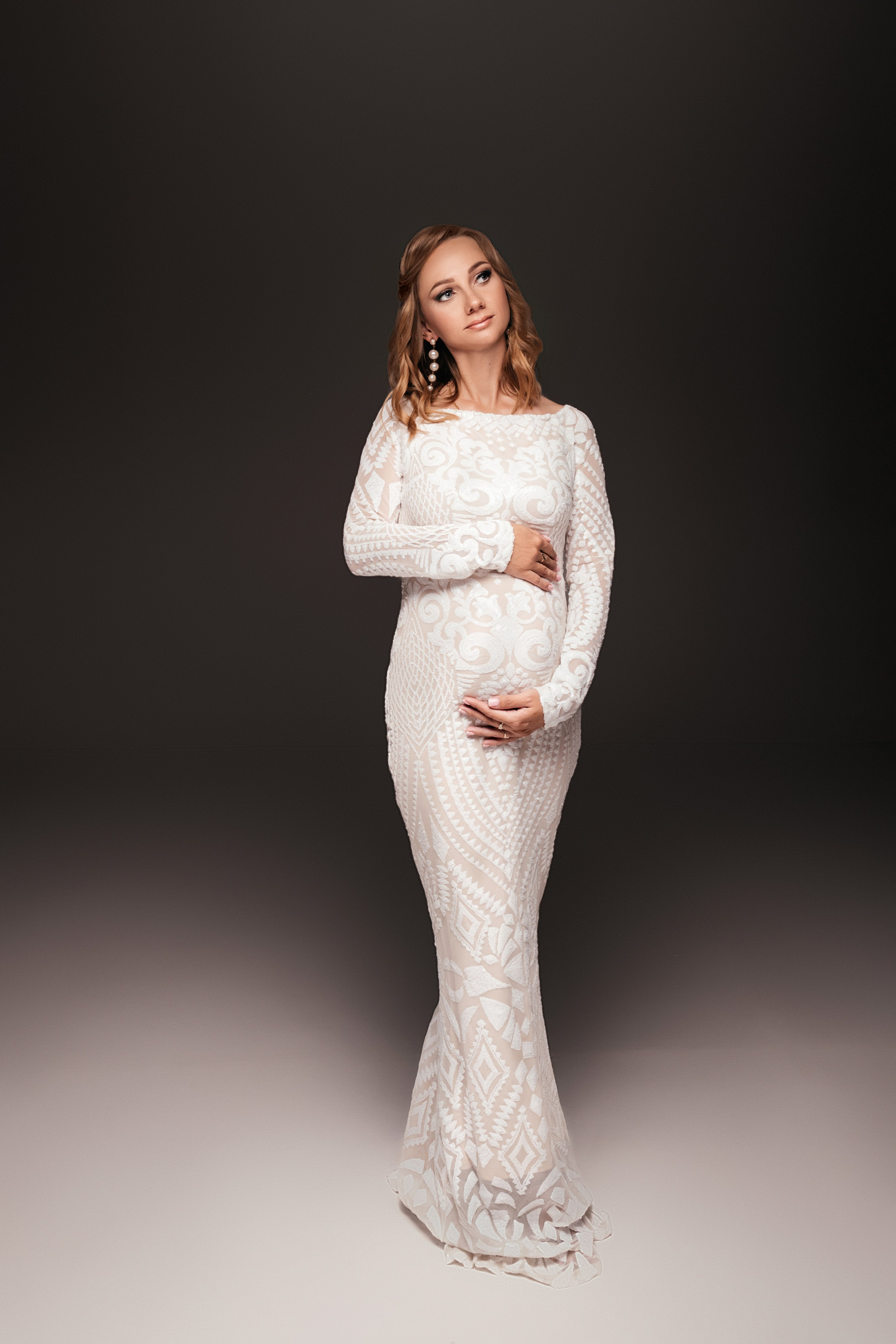 Белое платье пайетки 42-44. Фотограф Анна Качан