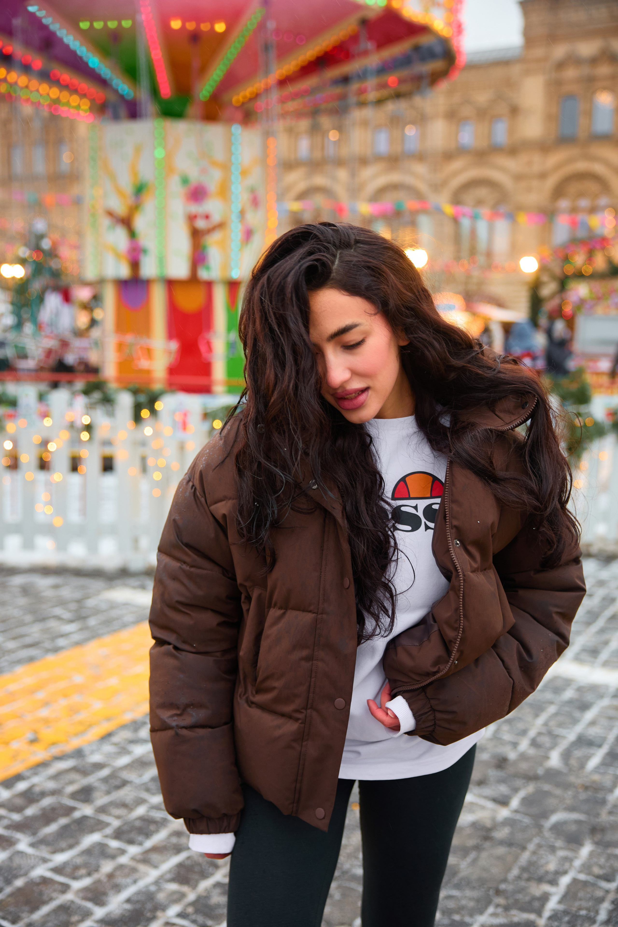 Зимняя уличная фотоессия. Фотограф Москва Карпова Евгения