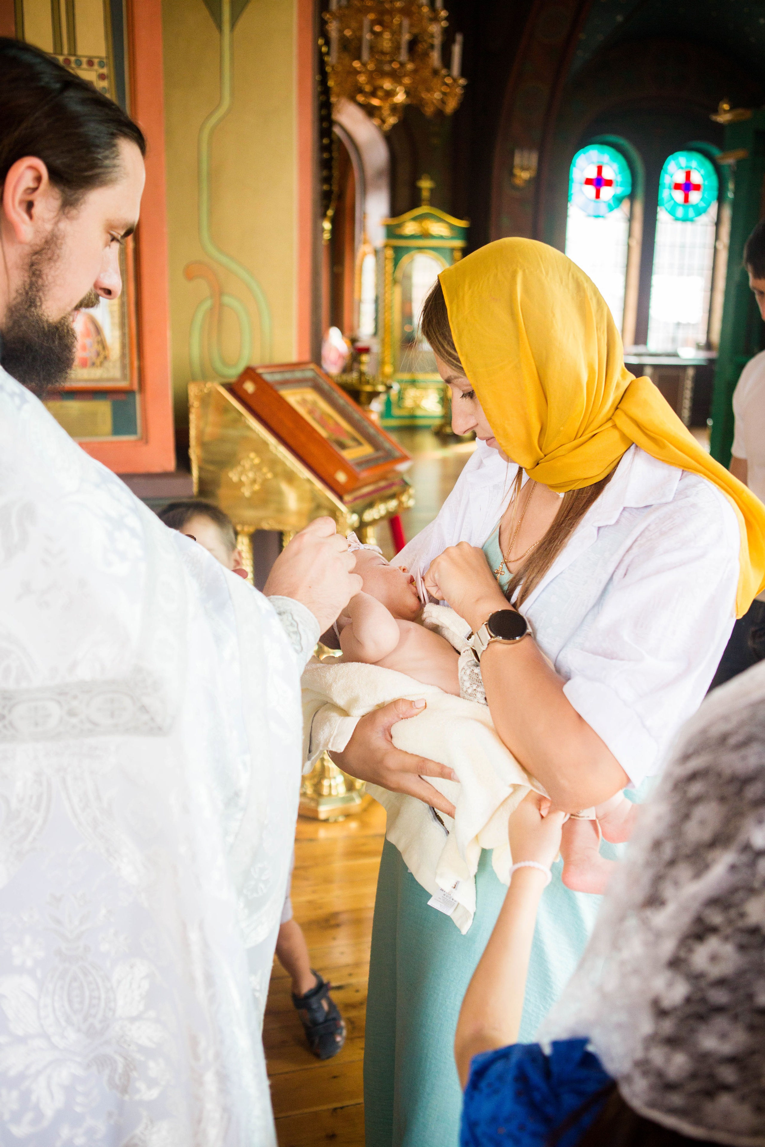 Крещение Анны. Свято-Троицкий собор. Свадебный семейный и детский фотограф в Краснодаре Карина Федоровская