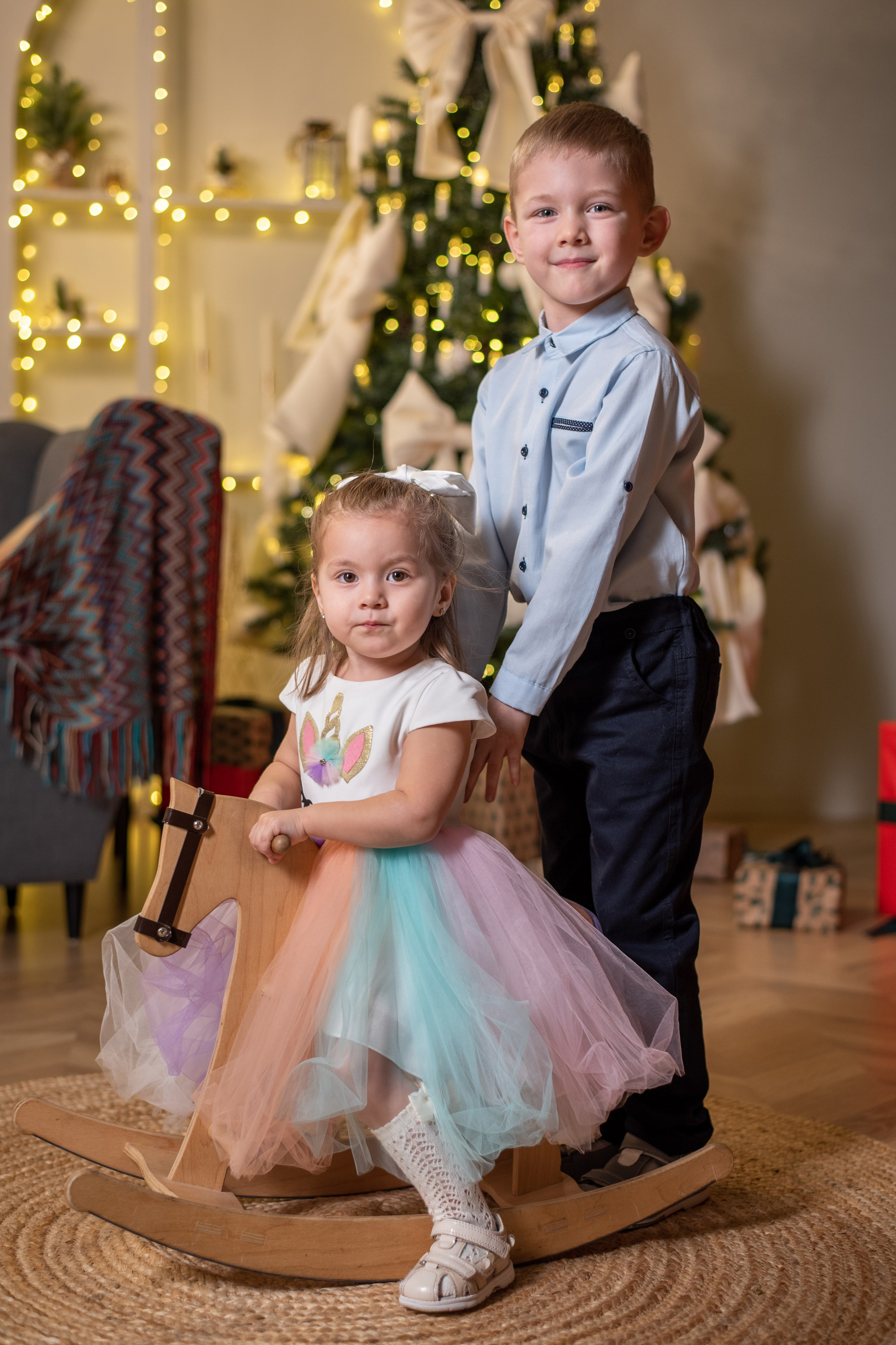 Семейная новогодняя фотосессия