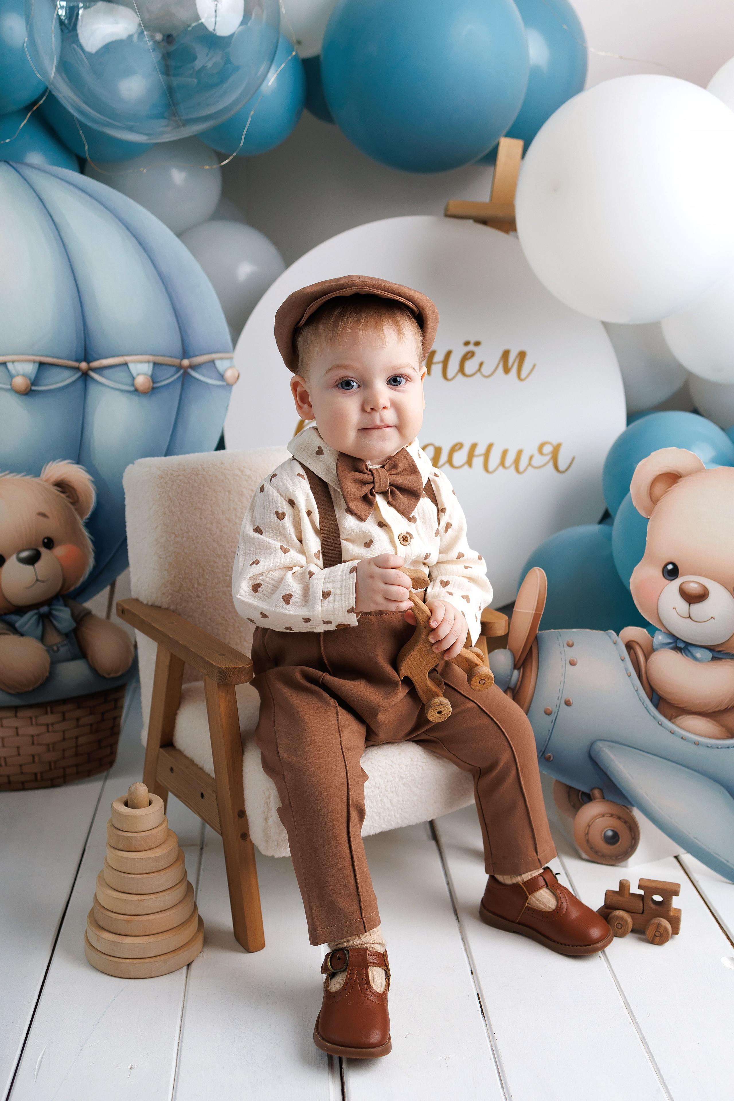 Илюше 1 годик. Фотограф новорожденный малышей Новосибирск